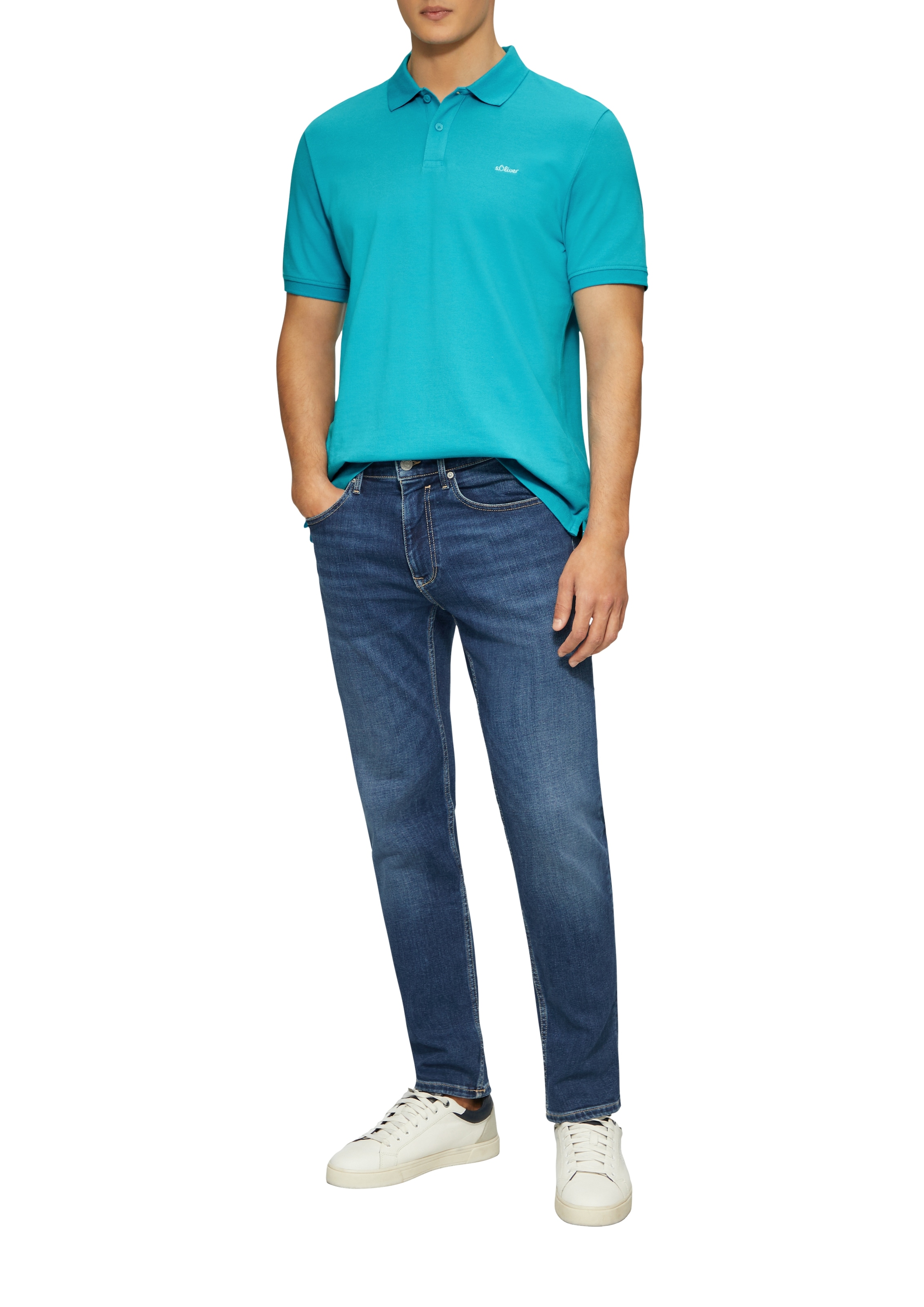 s.Oliver Poloshirt, mit Logostickerei