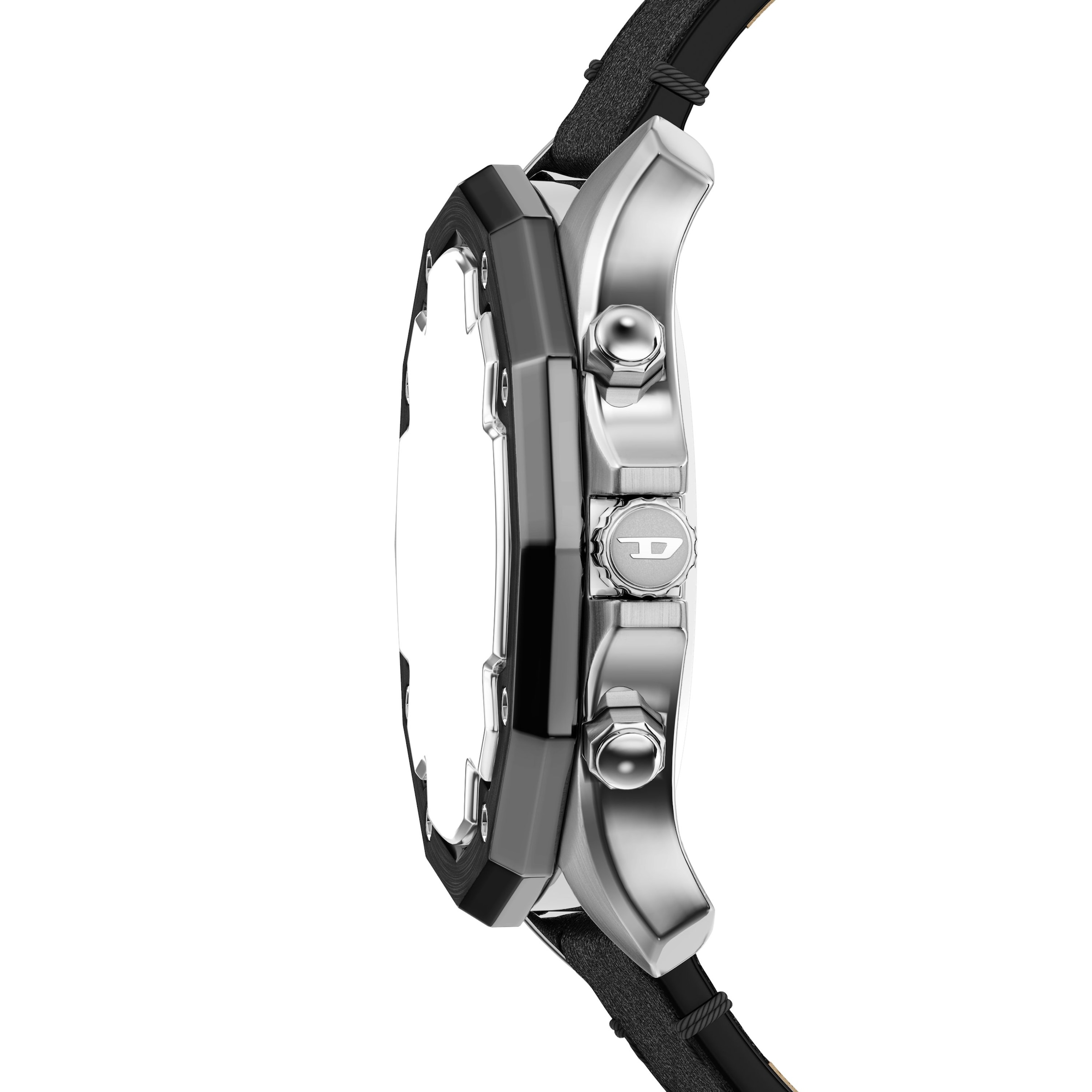 Diesel Chronograph »STINGER« Quarzuhr, Armbanduhr, Herrenuhr, Lederarmband, analog, Stoppfunktion