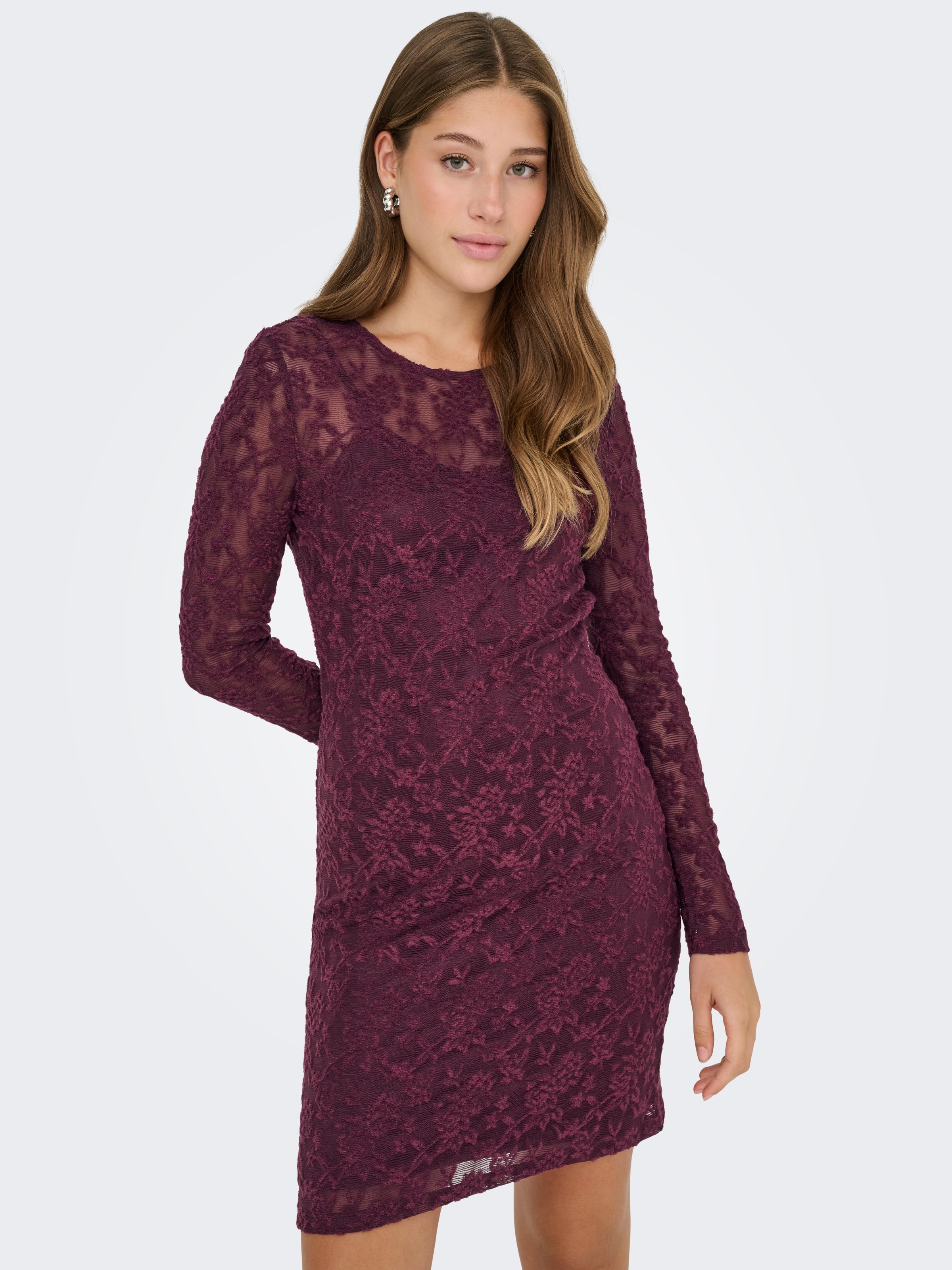 ONLY Minikleid »ONLBLAISE L/S O-NECK DRESS JRS«, Sommerkleid