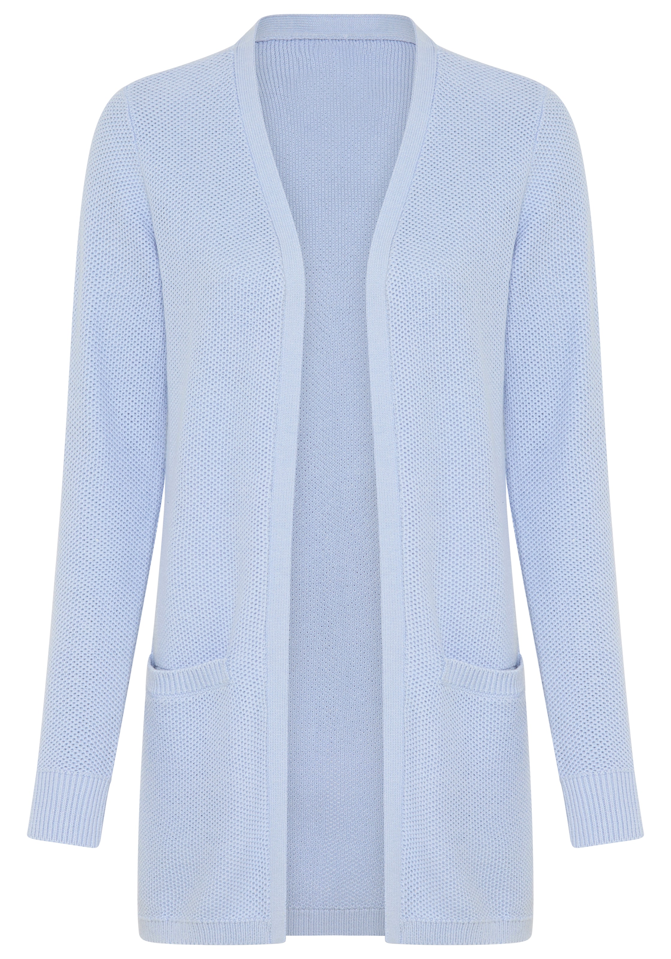 Tamaris Strickjacke mit Taschen und moderner Perlstrickstruktur günstig online kaufen