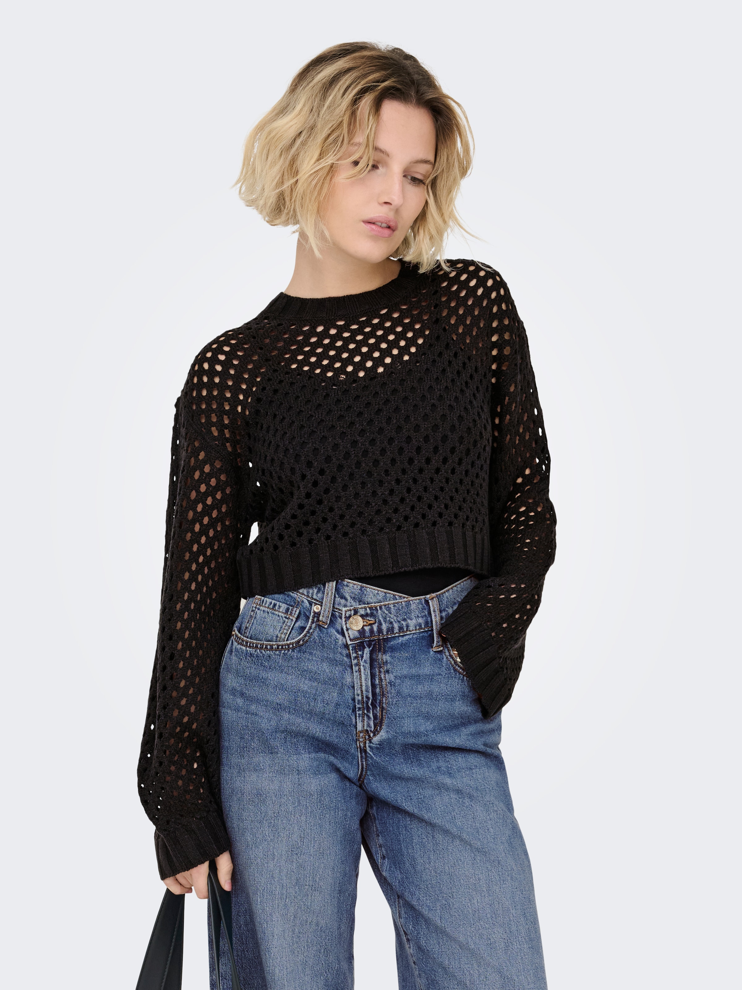 ONLY Strickpullover »ONLSMILLA SHORT PULLOVER L/S KNT NOOS«