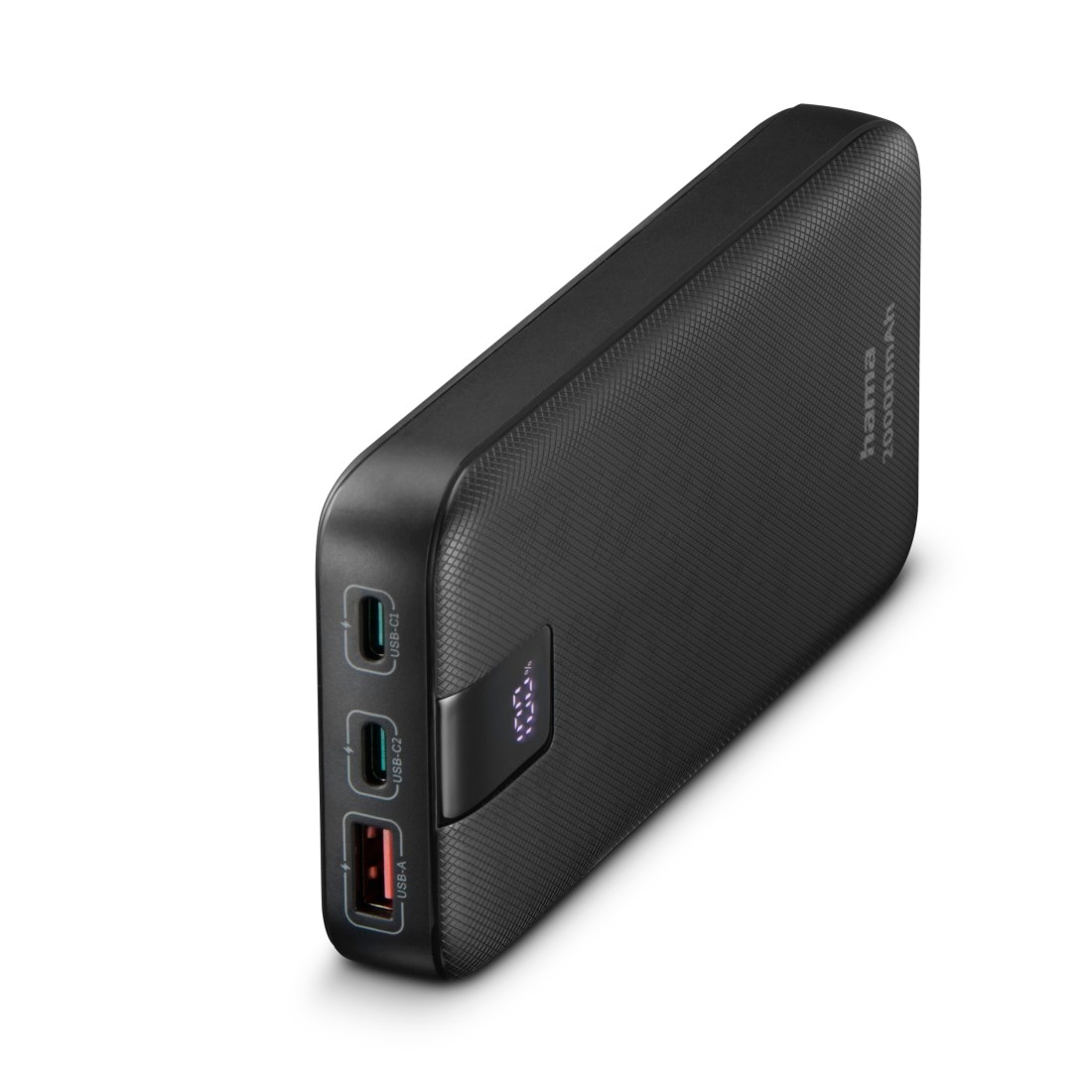 Hama Powerbank »Power Pack 20000 mAh, Schnellladen, 2x USB-C 1x USB-A, mit Ladekabel«, 20000 mAh, Schnellladefunktion mit Power Delivery, Qualcomm® Quick Carge™ 3.0