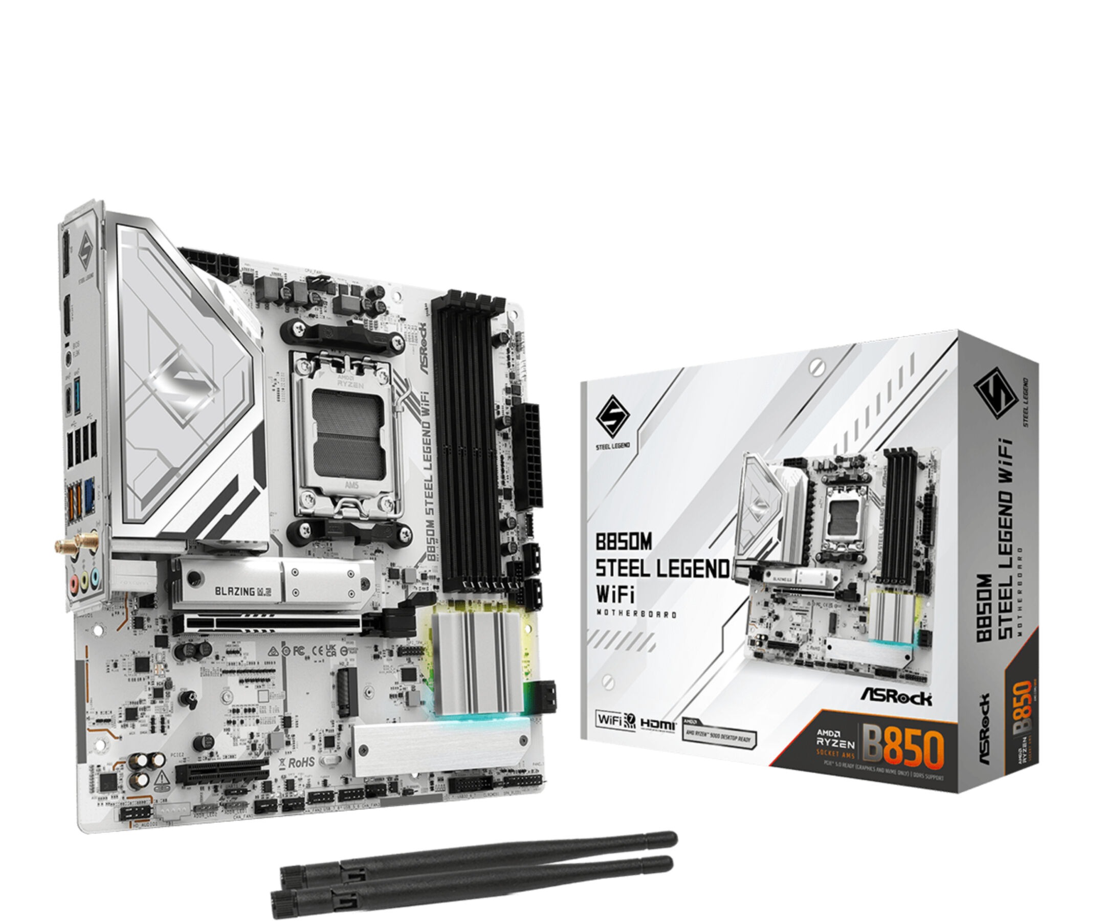 Asrock Mainboard »B850M Steel Legend WiFi«