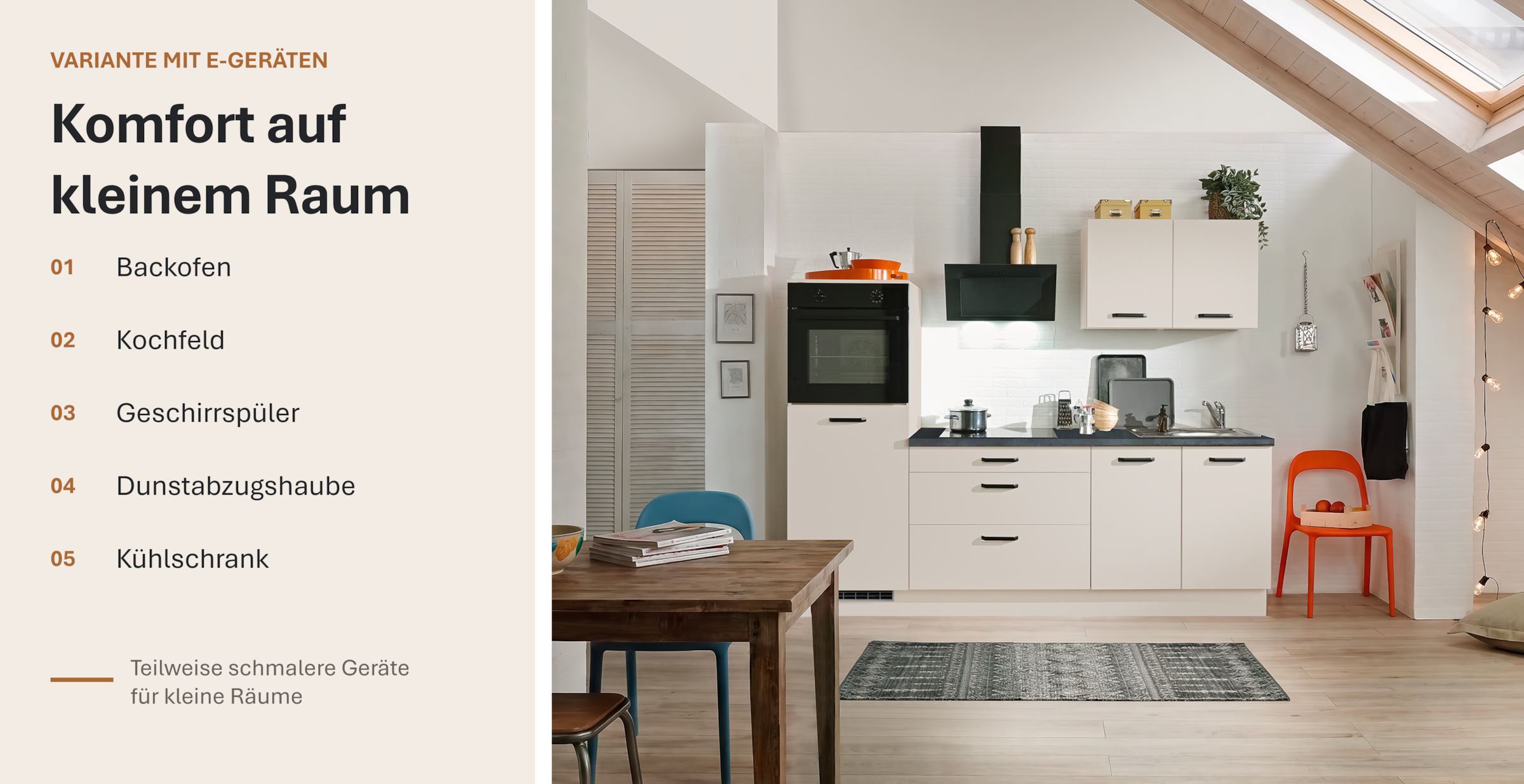 wiho Küchen Küchenzeile »Compact« Breite 240cm, wahlweise mit Geräten (mit Kühlschrank)