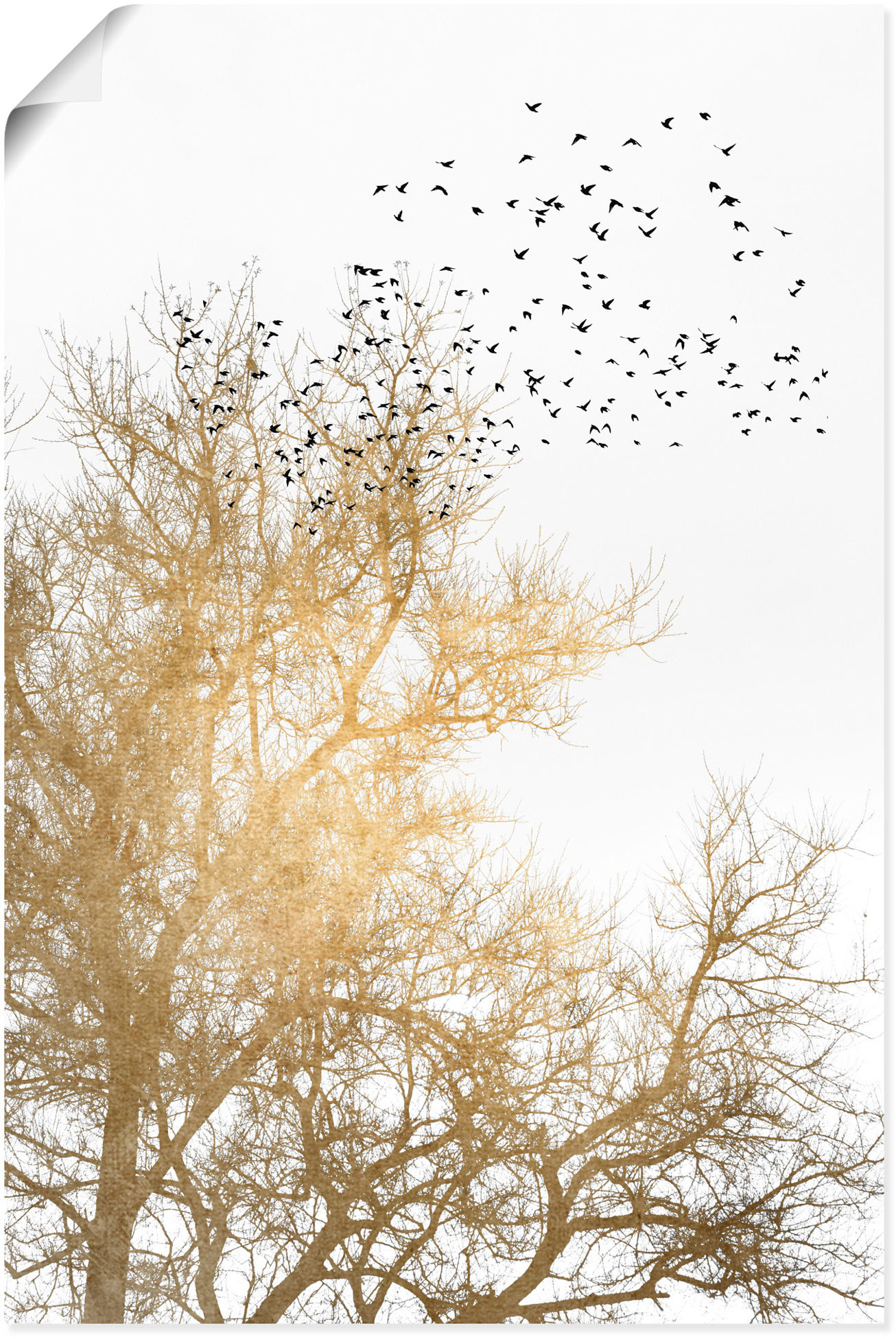 Artland Poster "Goldener Himmel" Himmelsbilder 1 Stk. tlg. ohne Rahmen
