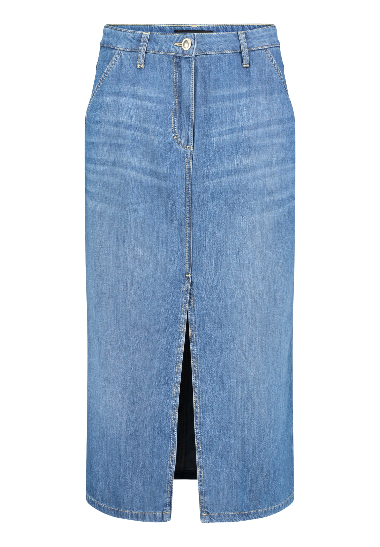 Betty Barclay Midirock "Betty Barclay Jeansrock mit Waschung", Form günstig online kaufen