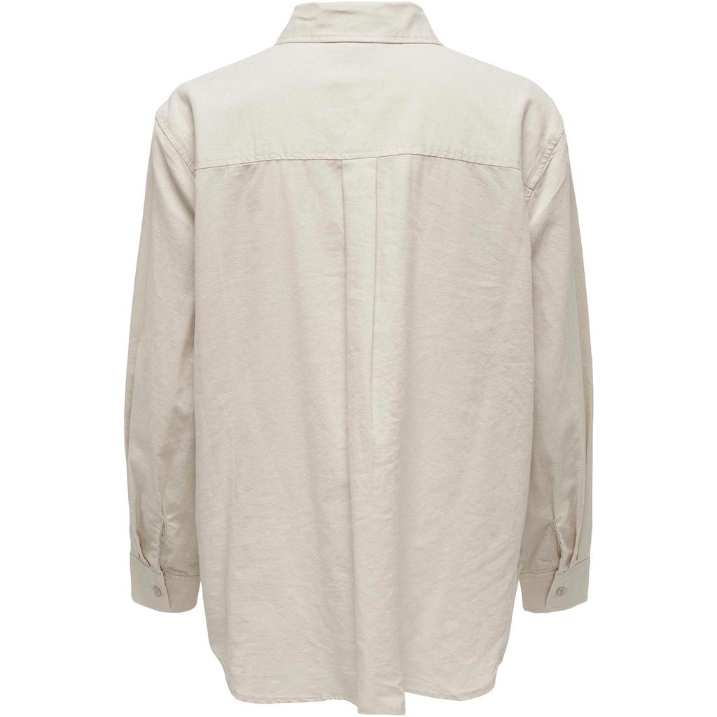 ONLY Longbluse »ONLTOKYO L/S LINEN BLEND SHIRT«