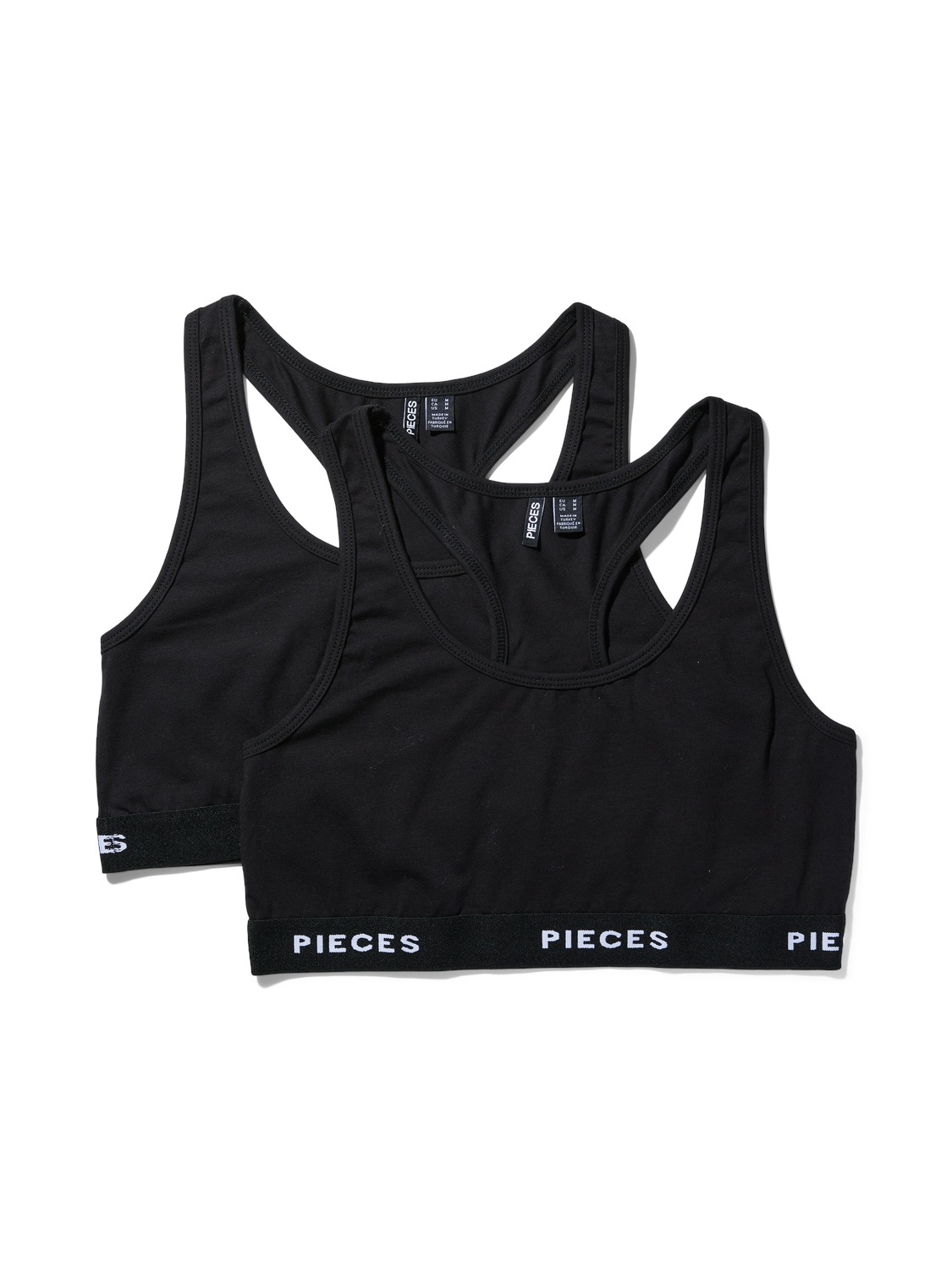 pieces Bustier "PCLOGO LADY TOP 2 PACK NOOS BC" Packung, 2 Stk. tlg. günstig online kaufen