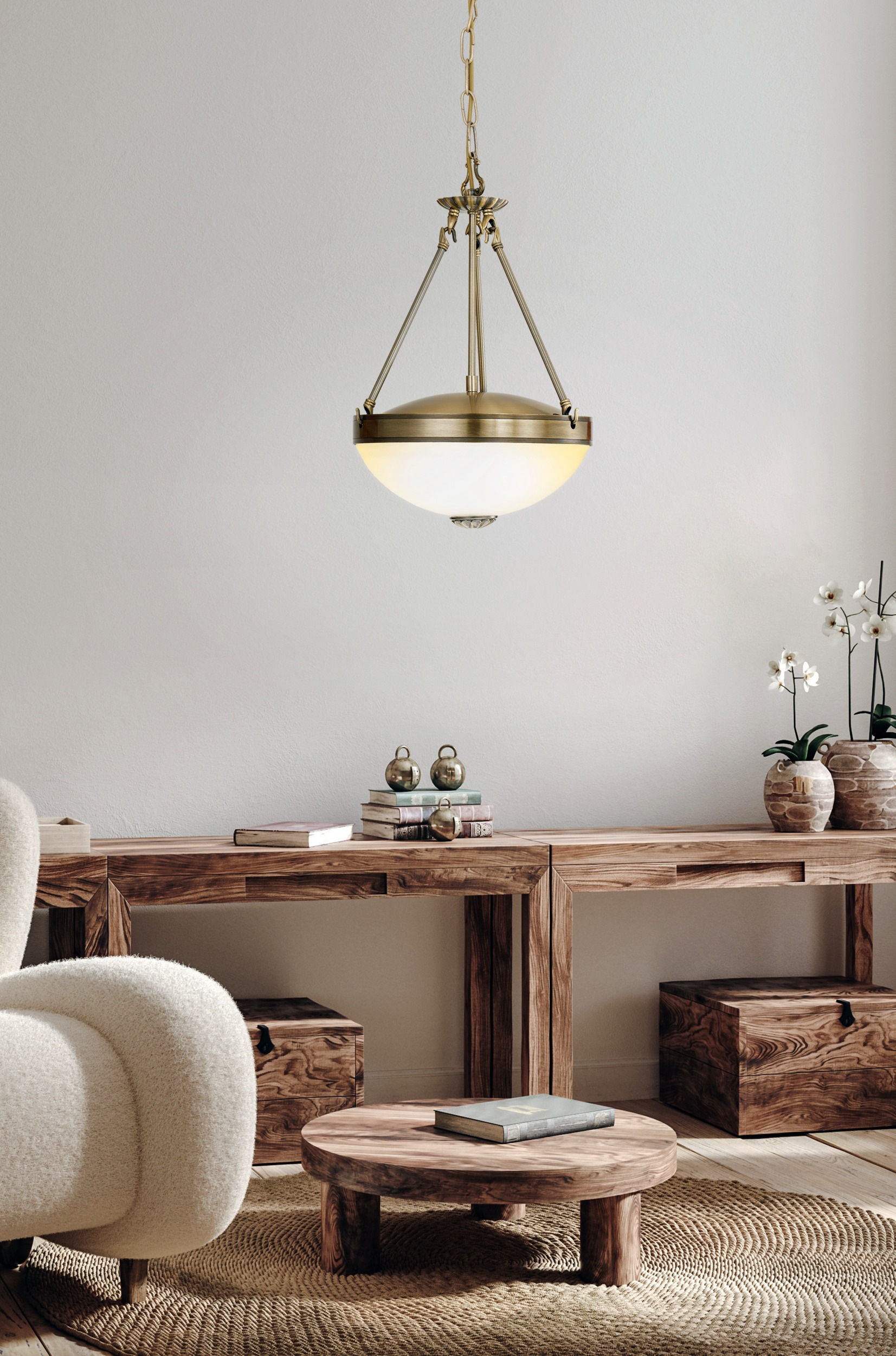 EGLO Hängeleuchte »SAVOY Pendellampe - Metallguss - E27 - 2X60W - IP20« E27 1 Stk. Hängelampe, Deckenlampe, Wohnzimmer, Esszimmer, H110 x Ø31 cm