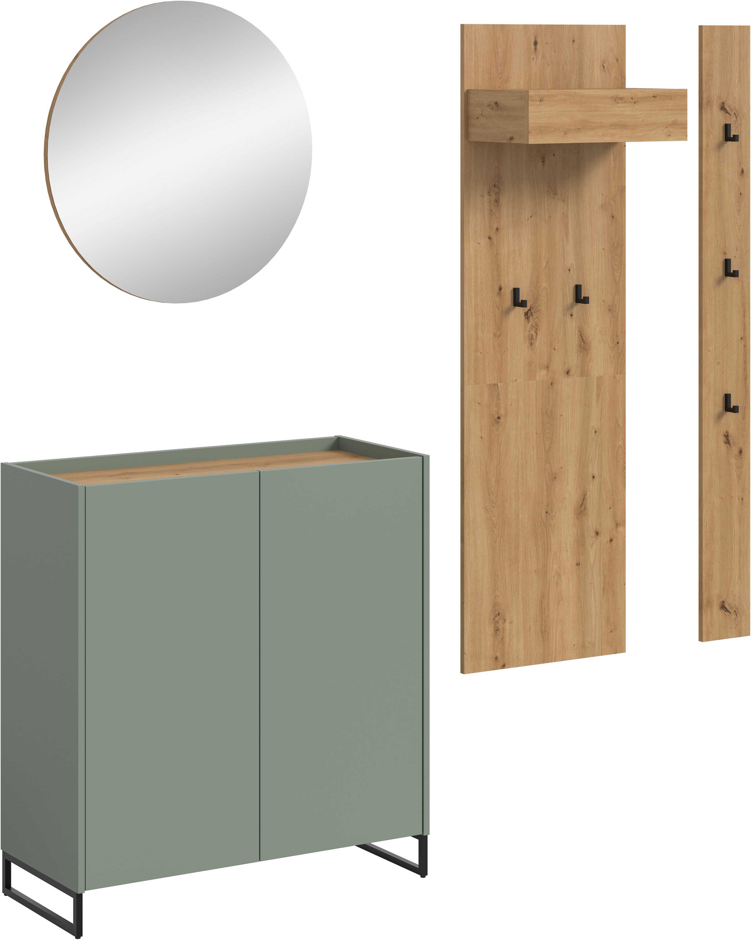 INOSIGN Garderoben-Set "EVRID, 4-teilig, Breite 206 cm, individuell stellba günstig online kaufen