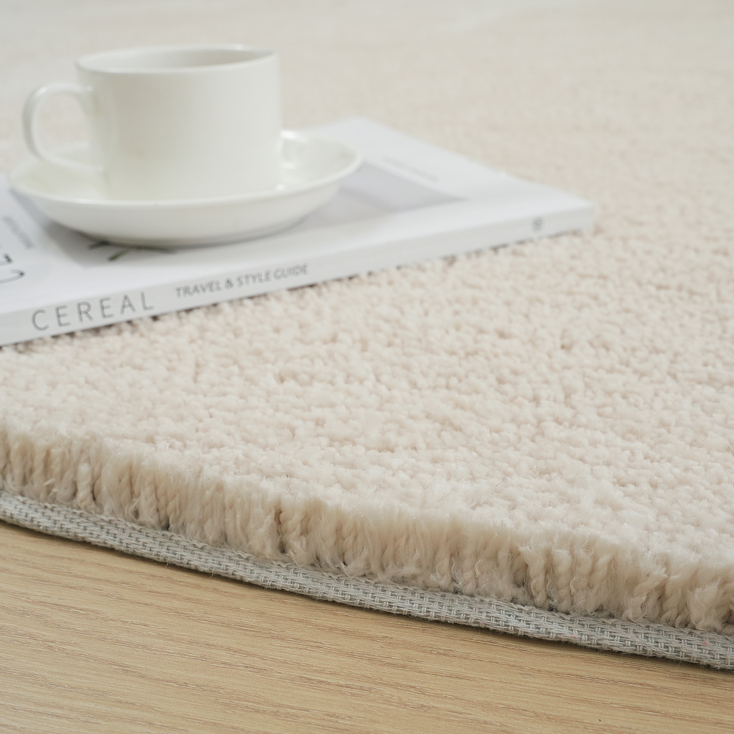 LeGer Home by Lena Gercke Hochflor-Teppich »Halrum, einfarbig,«, organische Form
