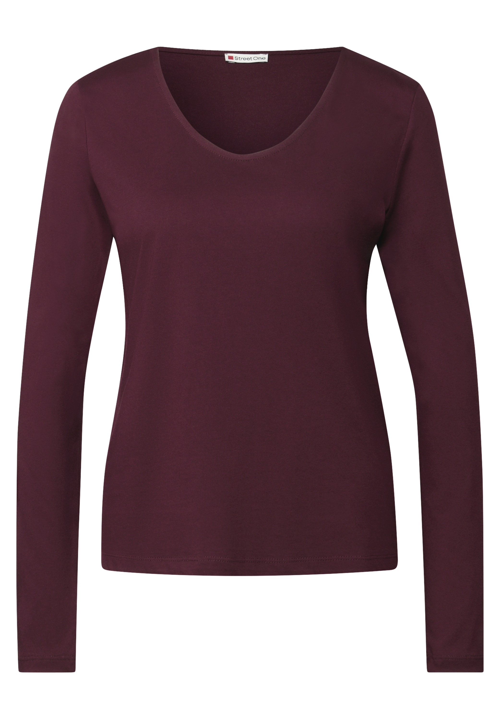 STREET ONE Langarmshirt, im soften Baumwoll-Mix