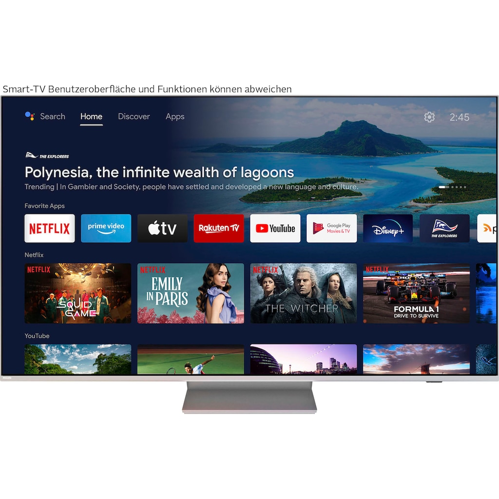 Philips LED-Fernseher »65PUS8807/12«, 164 cm/65 Zoll, 4K Ultra HD, Android TV-Smart-TV-Google TV