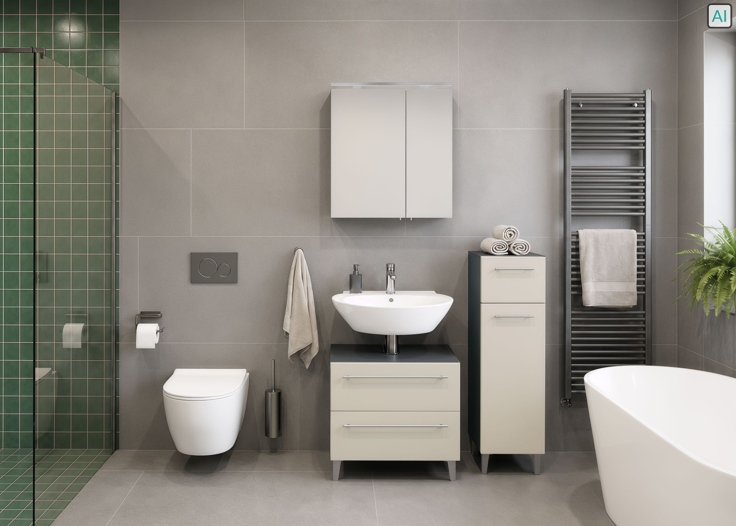 OPTIFIT Midischrank »Pier« Breite 32,5 cm, schnelle Montage mit OPTIsnap