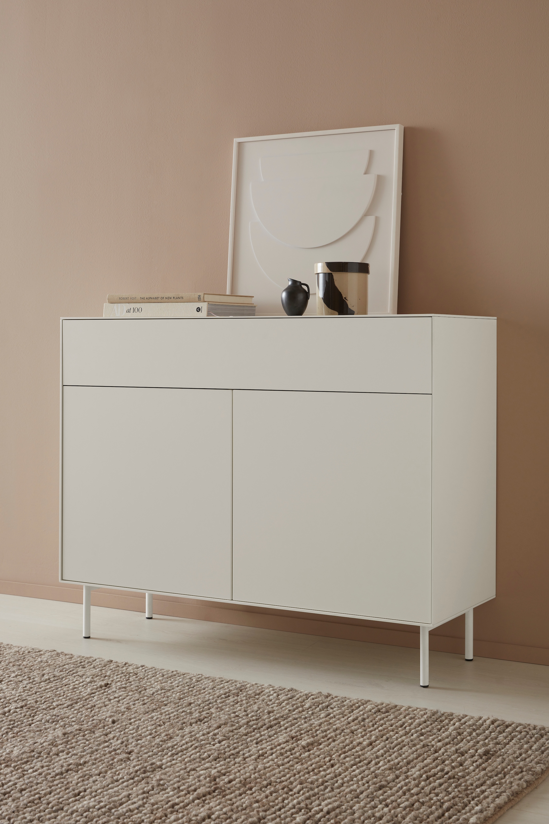 LeGer Home by Lena Gercke Sideboard "Essentials", Breite: 112cm, MDF lackiert, Push-to-open-Funktion