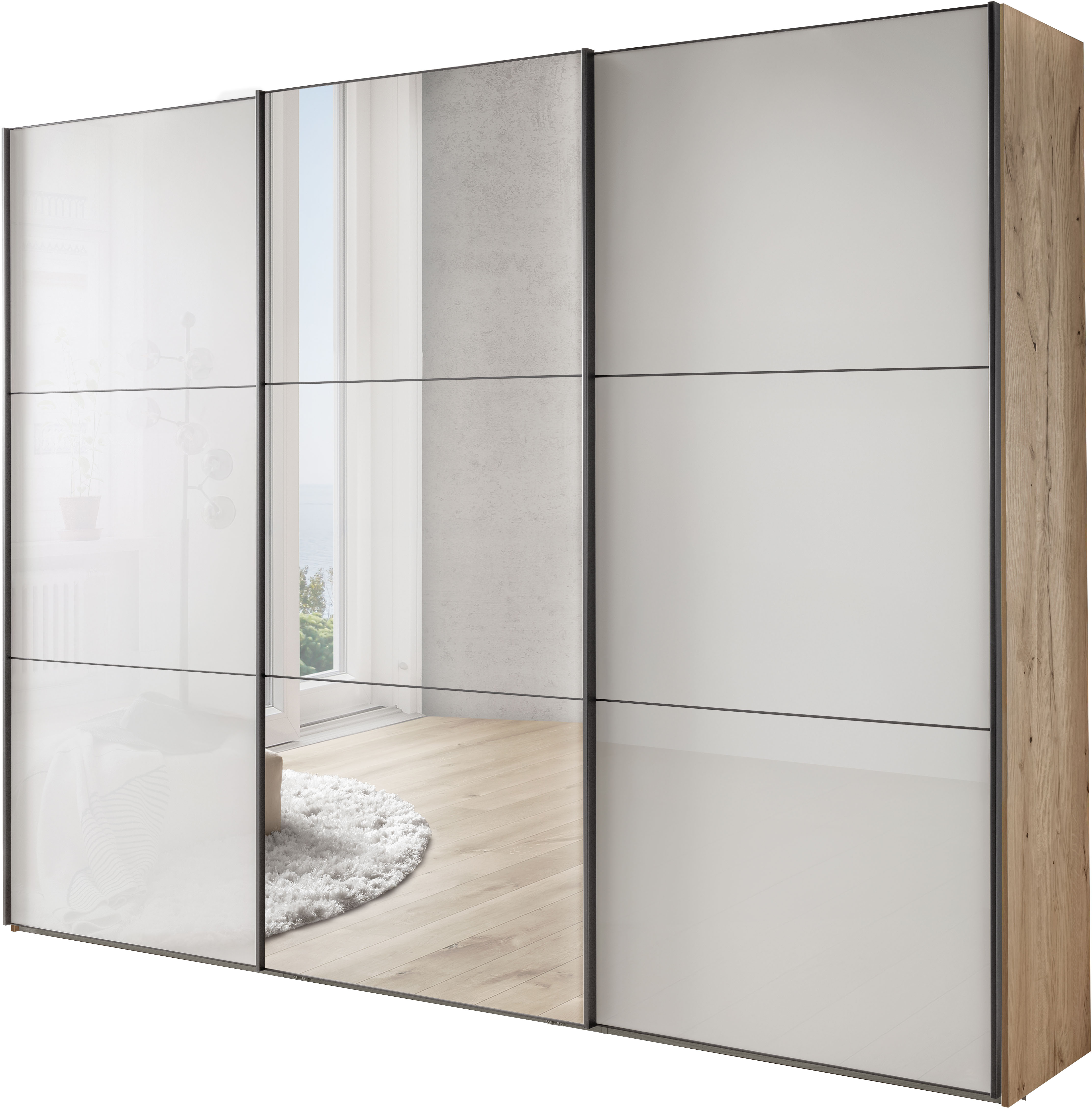 WIEMANN "Phoenix, Made in Germany, modernes Design, Highlight, Blickfang" Viele Farbkombinationen, in 4 Breiten und in 2 Höhen erhältlich, maximaler Staurraum, inkl.Einlegeböden, Wäscheböden u. Dämpfer