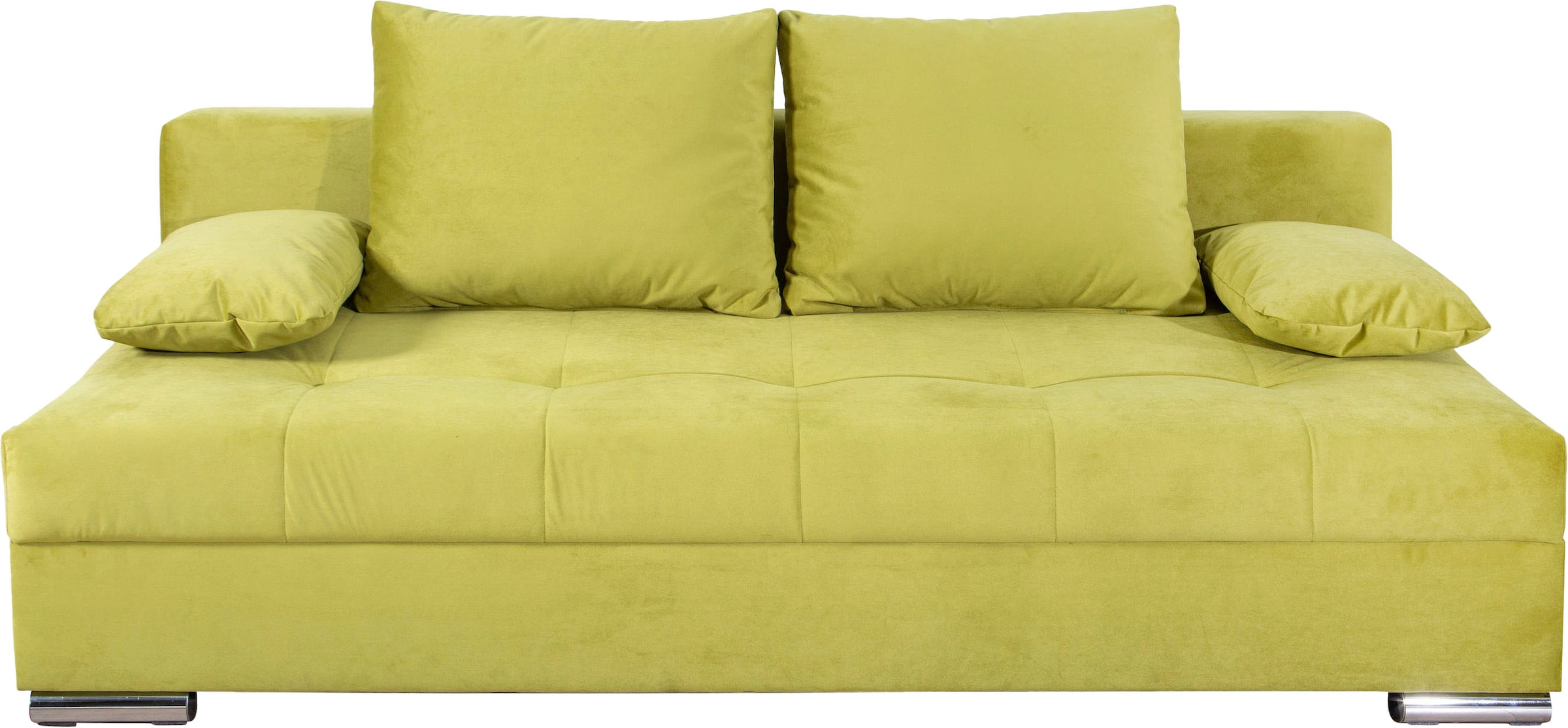 COLLECTION AB Schlafsofa »Tania mit Bettfunktion und Bettkasten«, komfortabler Sitzkomfort: Federkern-Polsterung, inklusive Rückenkissen