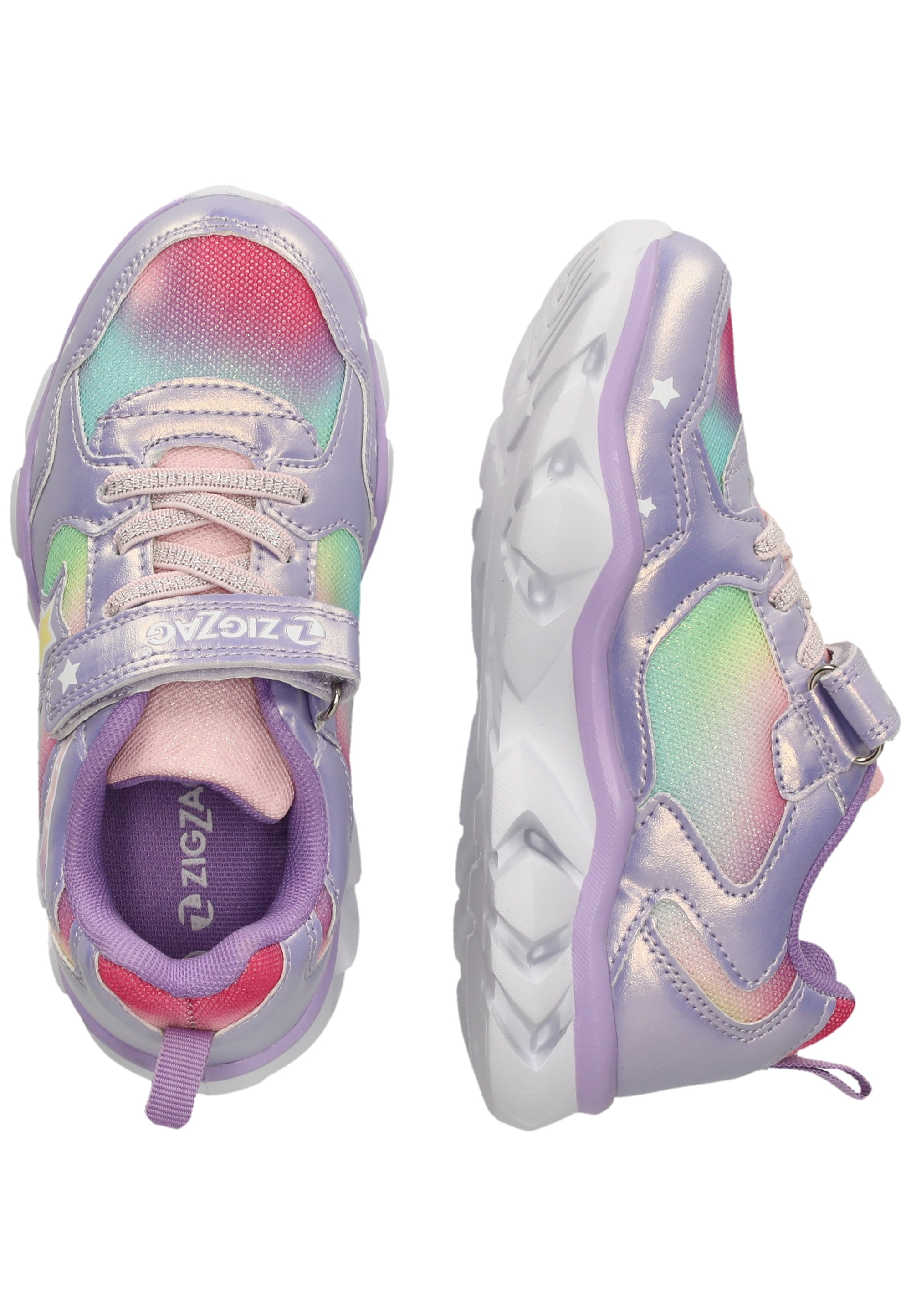 ZIGZAG Sneaker »Saserta«  im stylischen Metallic-Design mit aufleuchtender Sohle