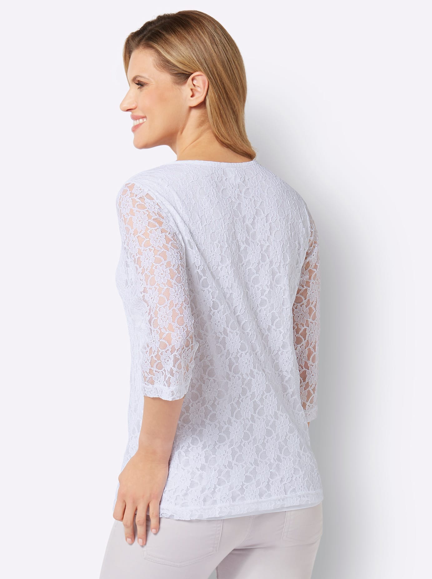 Classic Basics Spitzenshirt »Spitzenshirt«, (1 tlg.)