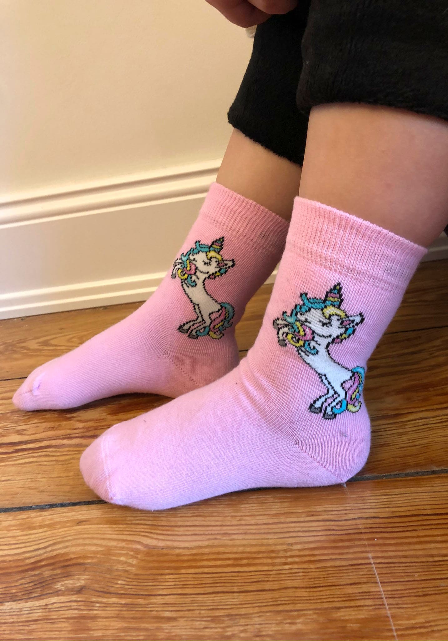 H.I.S Basicsocken, (4 Paar), mit Einhorn Motiven