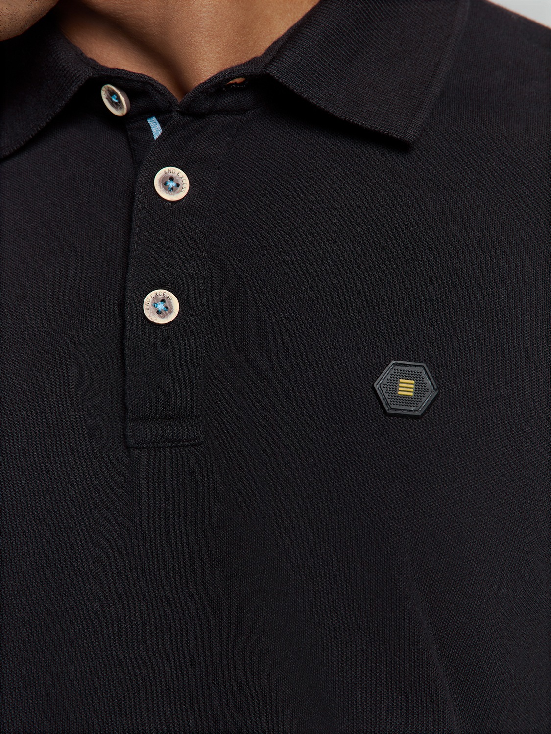 NO EXCESS Poloshirt »No Excess Poloshirt Polo Pique Garment Dyed«