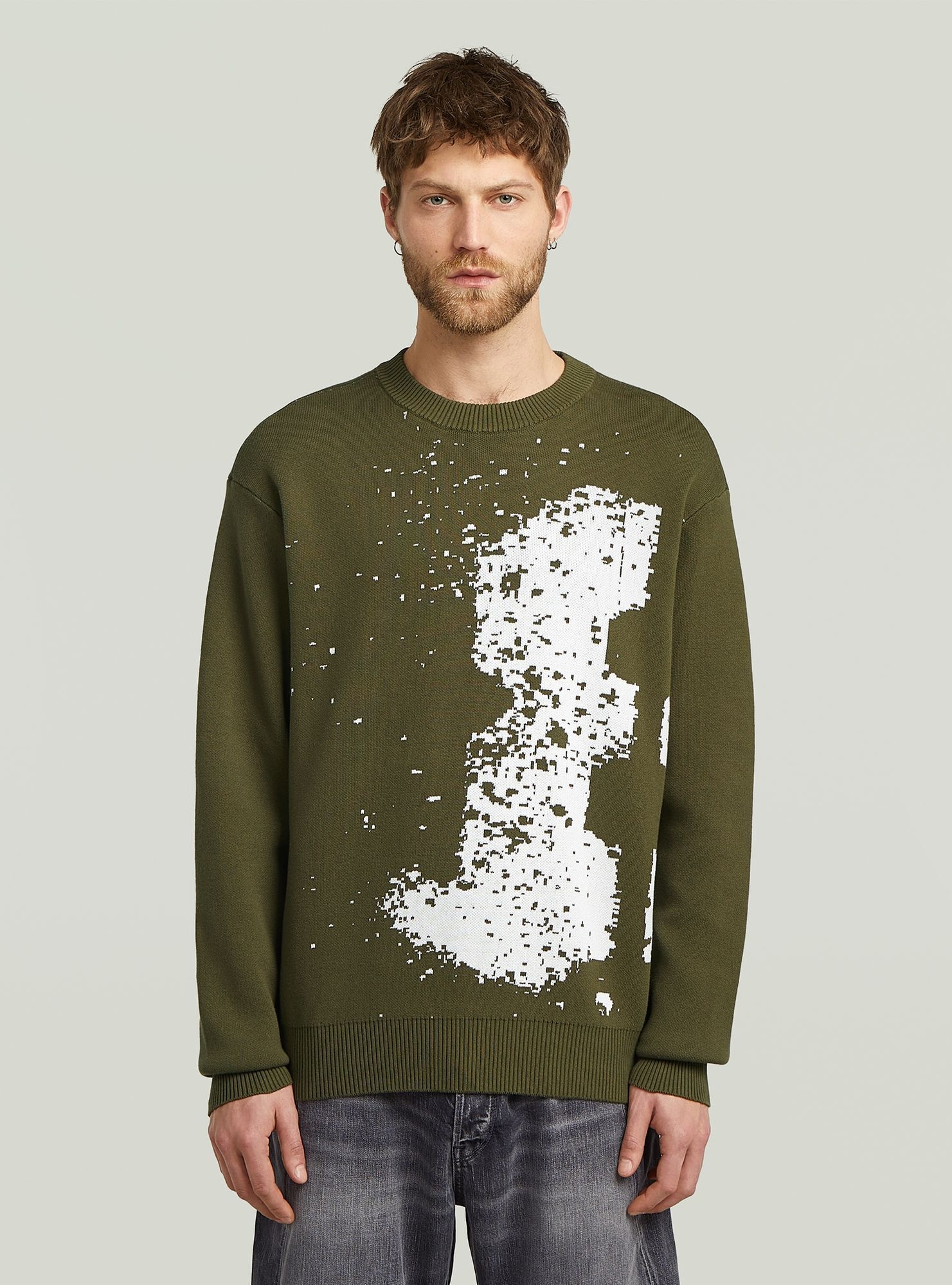 G-STAR Longpullover "Sprayed 89 Relaxed Knit" günstig online kaufen