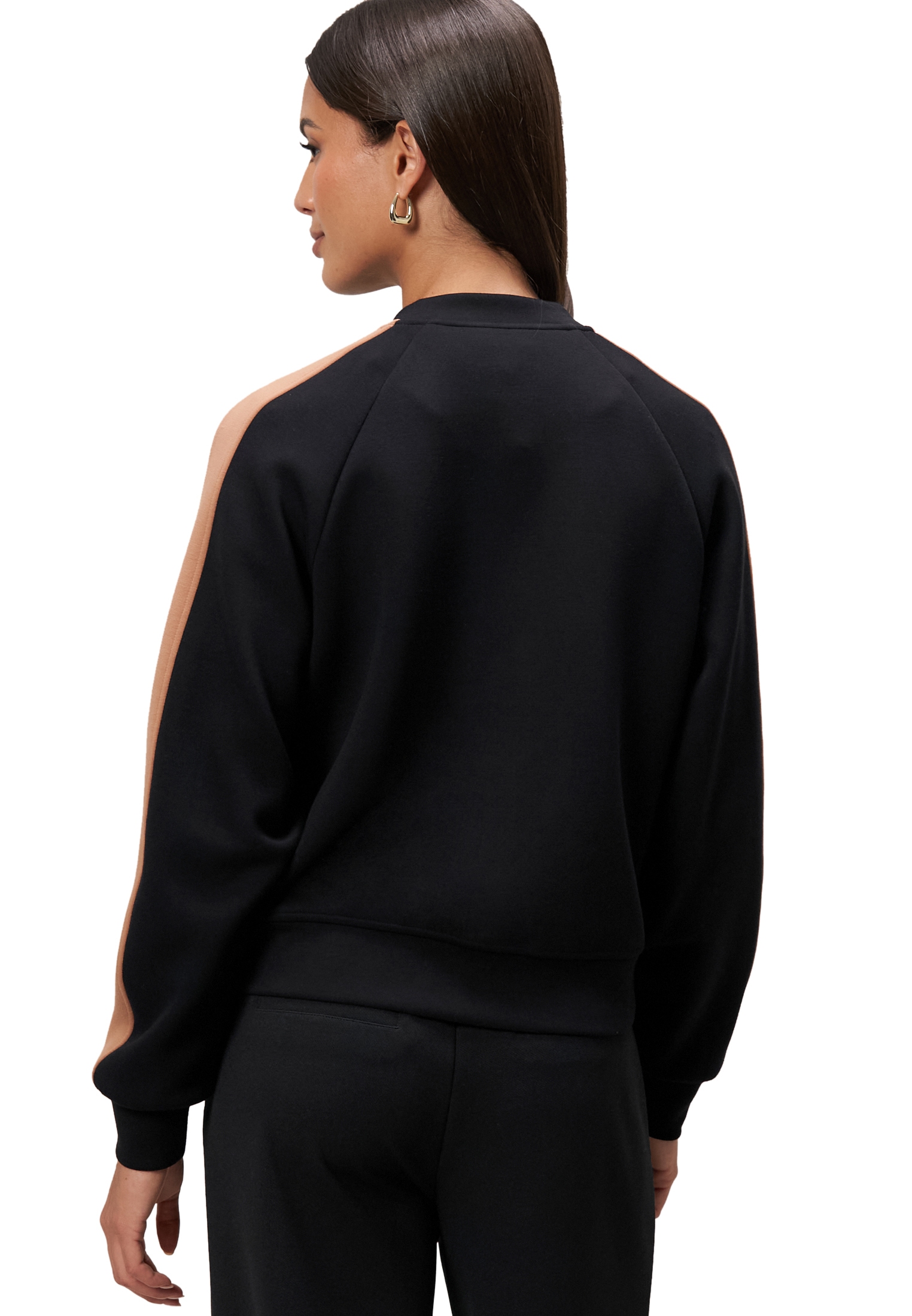 Zero Jackenblazer »zero Damen Jacke mit Kontraststreifen«, Knopfleiste