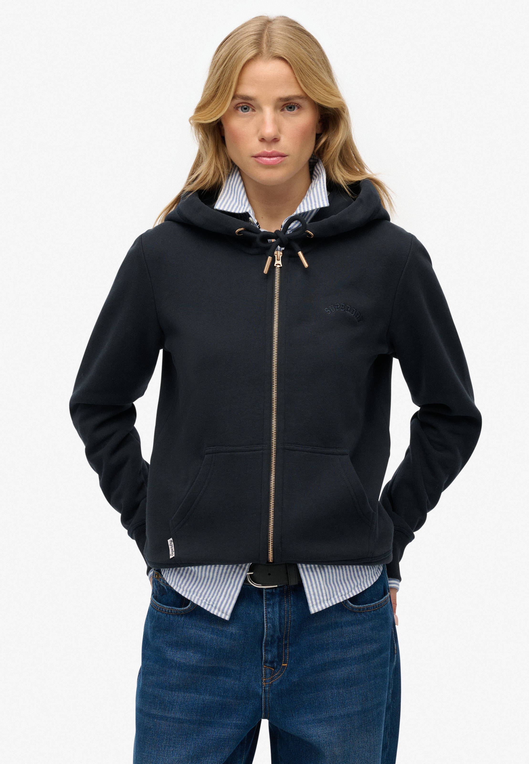 Superdry Kapuzensweatjacke "Essential Logo Ziphood Hb" günstig online kaufen