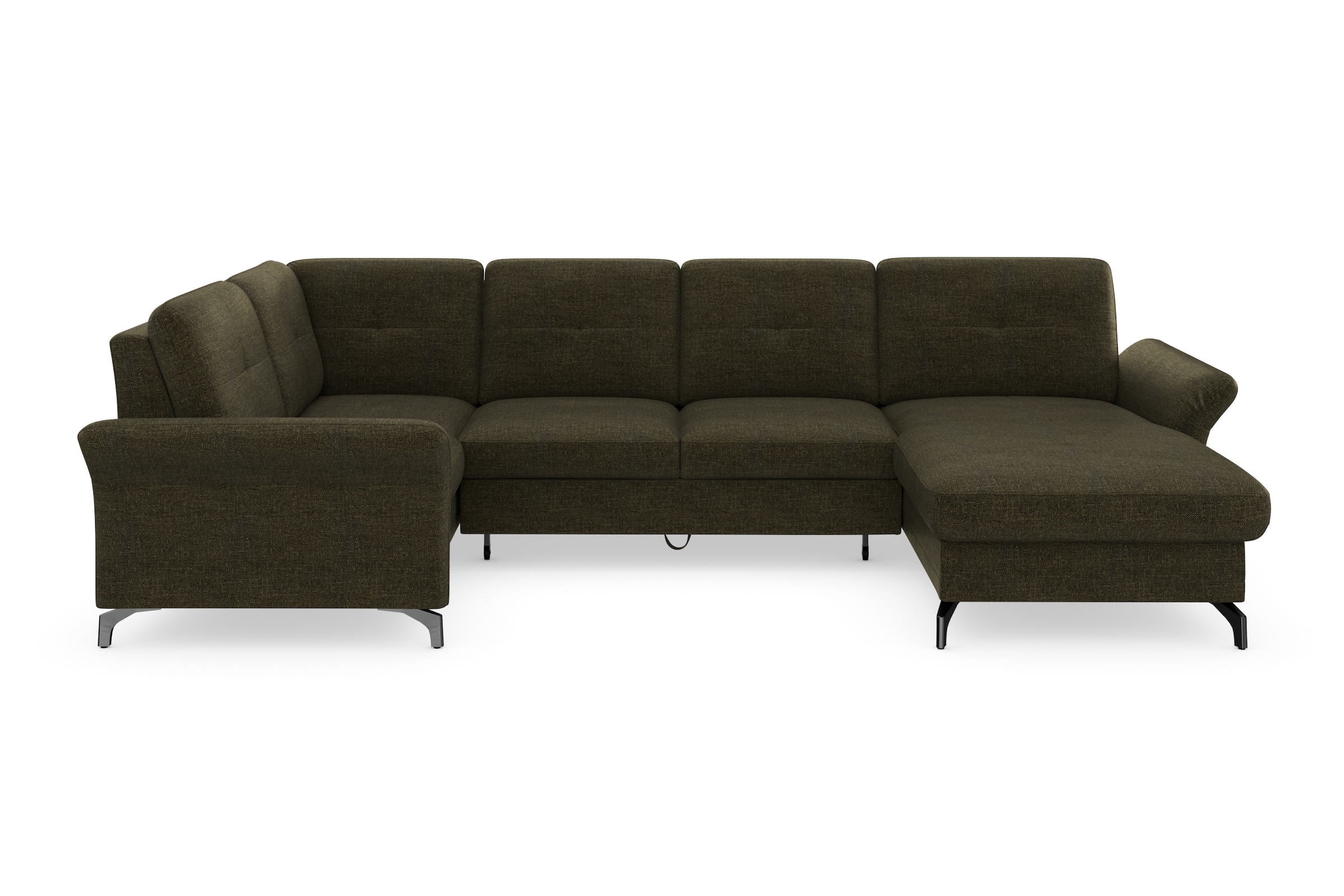 Home affaire Wohnlandschaft "Calando U-Form" wahlweise mit Bettfunktion, Be günstig online kaufen