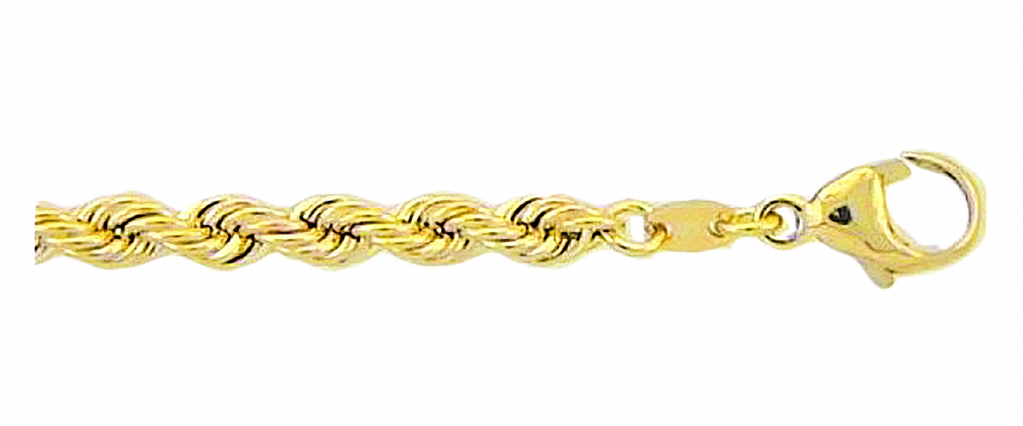 Adelia´s Goldarmband »Damen Goldschmuck 585 Gold Kordel Armband 18,5 cm«, 18,5 cm 585 Gold Kordelkette Goldschmuck für Damen