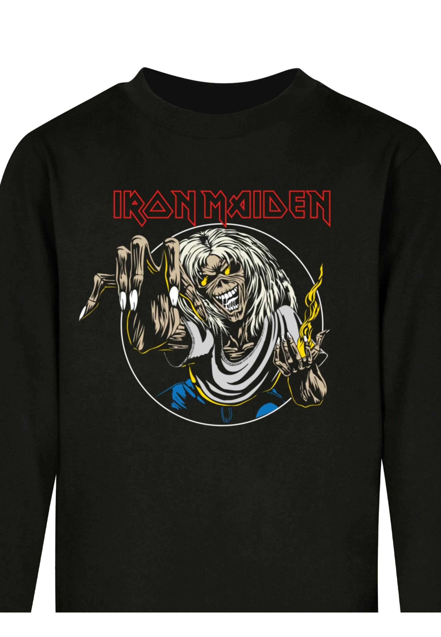 Merchcode Longsleeve »Merchcode Herren Kids Iron Maiden - Color Line Circle Longsleeve«, (1 tlg.)