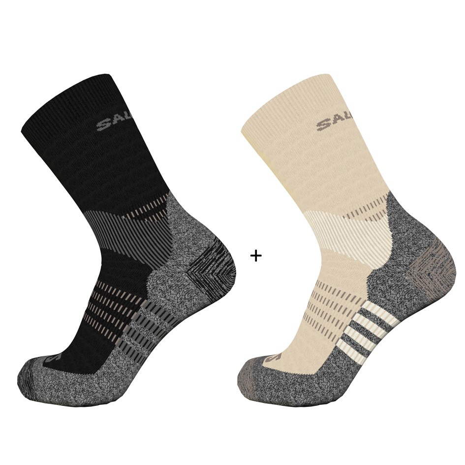 Salomon Sportsocken "X ULTRA ACCESS CREW 2-PACK" für sportive Aktivitäten, als 2er-Pack