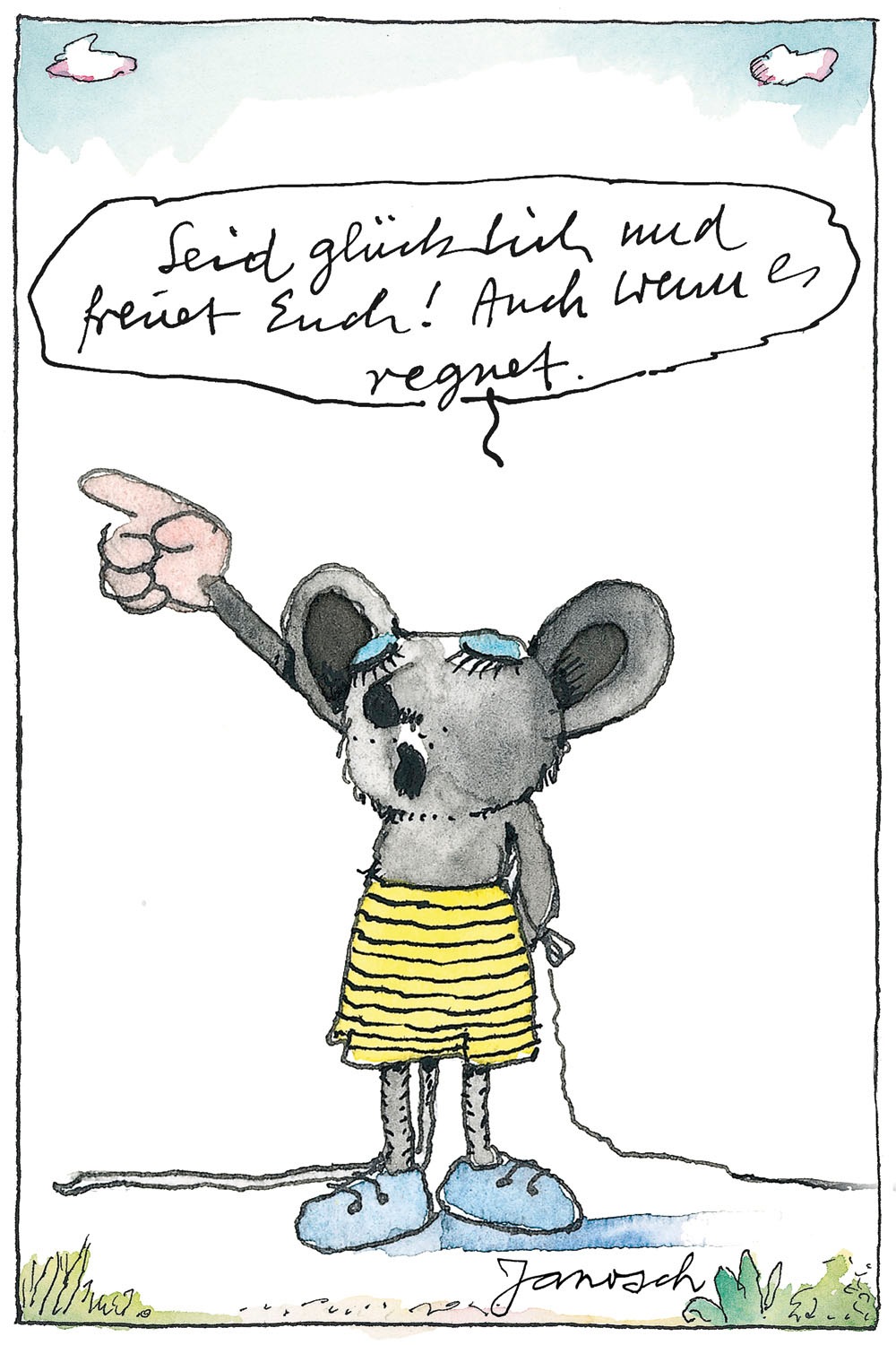 LuckyLinde Leinwandbild "Die kleine Maus - Seid glücklich…" Figuren  Filmfi günstig online kaufen