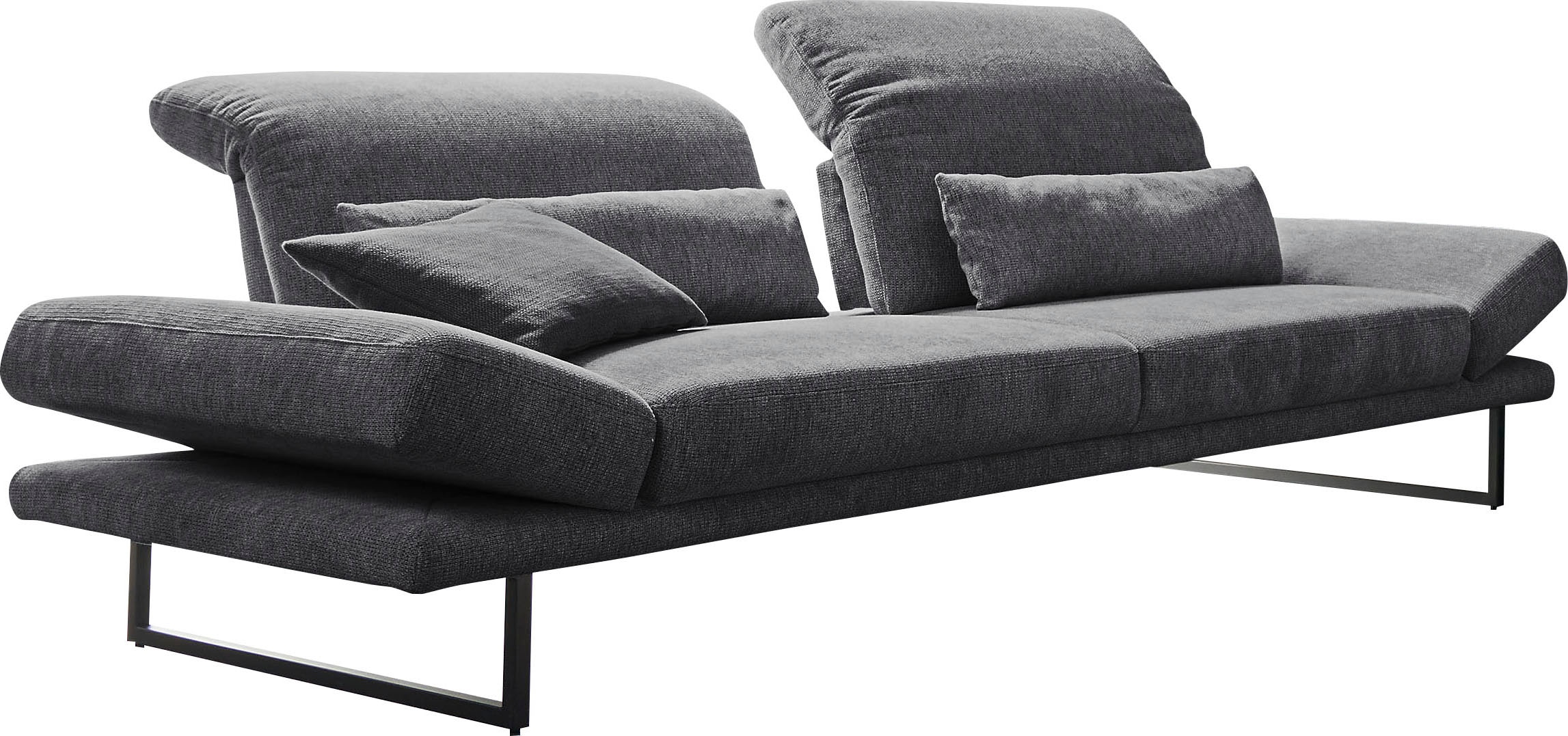 3C Candy 3-Sitzer »Mallow Designsofa mit Komfortfunktionen, modern und bequem,«, Verstellbare Armlehne und Kopfteil, manuelle Sitztiefenverstellung
