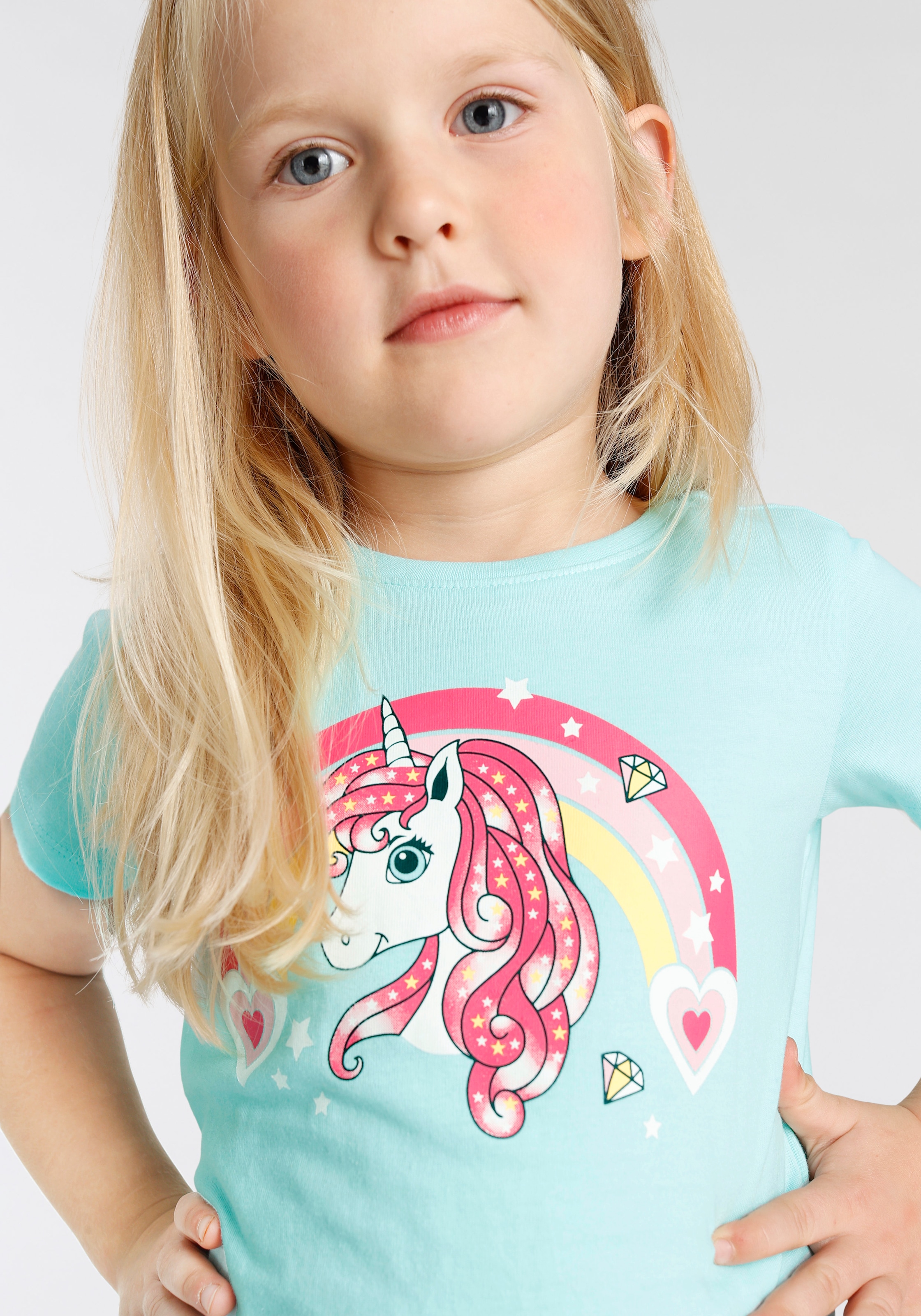 Lieferung KIDSWORLD T-Shirt »Einhorn«, BAUR online Form | bestellen Basic