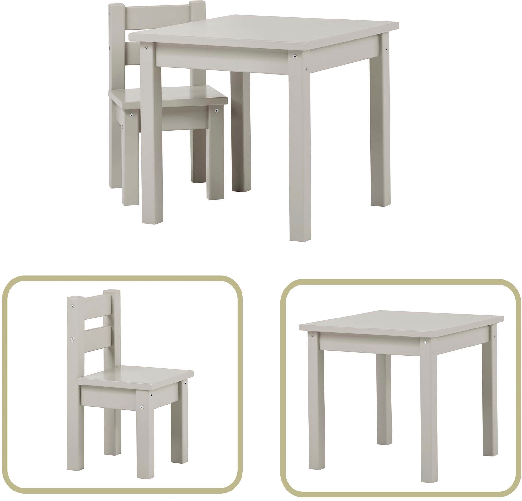 Hoppekids Kindersitzgruppe "MADS Kindersitzgruppe" Set, 1 Tisch, 1 Stuhl, 2 günstig online kaufen