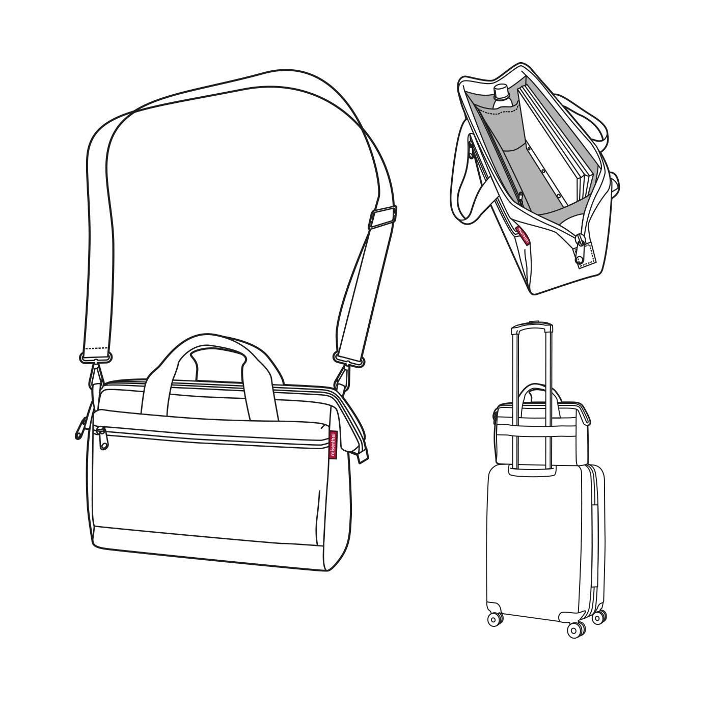 REISENTHEL® Reisetasche »allrounder S pocket« Tragehenkel, Reißverschlussfach,Steckfächer, Trolley-Aufsteckfunktion