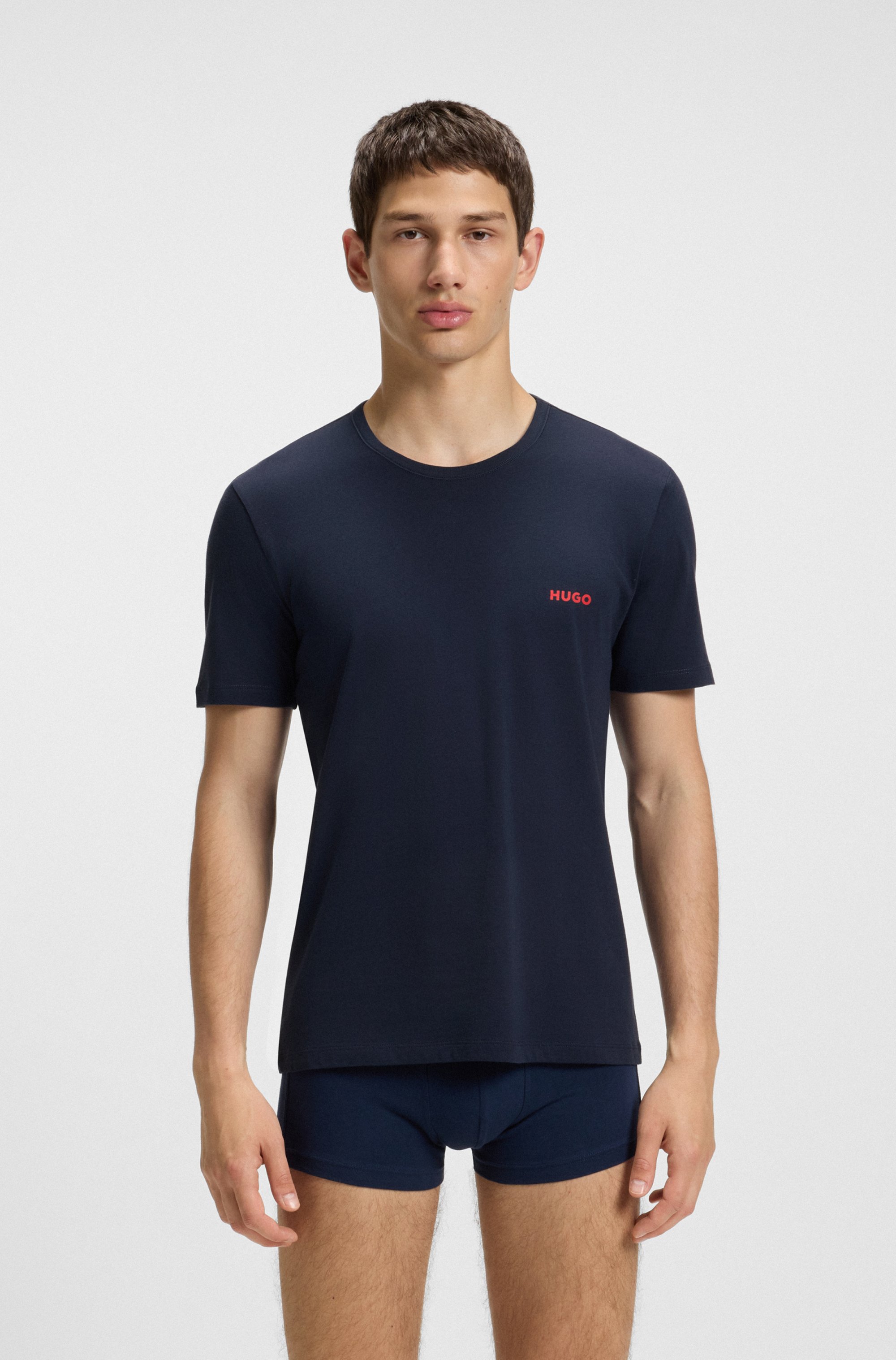 Thumbnail - HUGO Underwear T-Shirt "RN TRIPL" Packung, 3 Stk. tlg. mit Rundhalsausschnitt