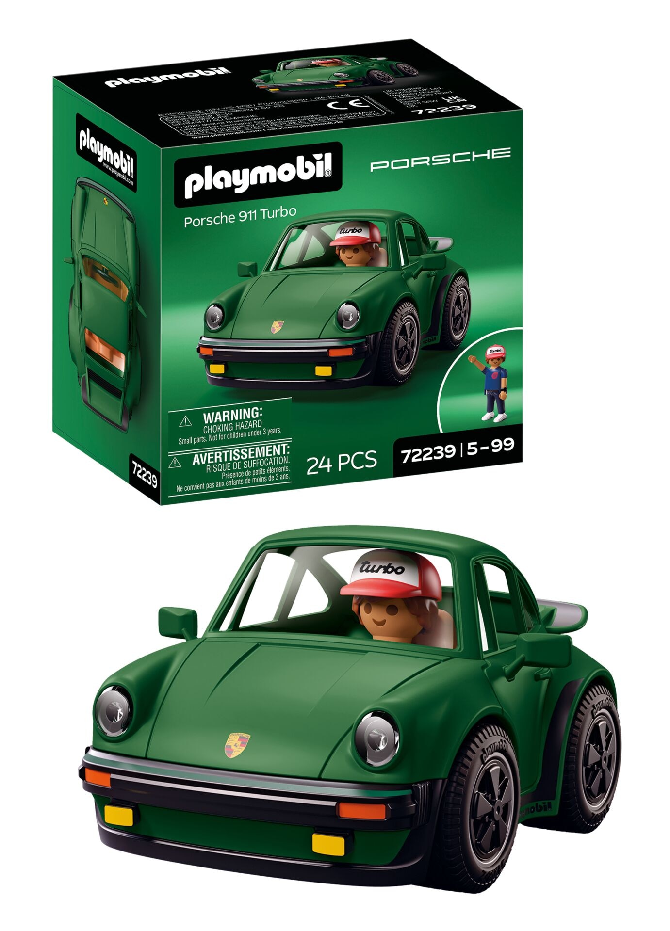 Playmobil® Konstruktions-Spielset »PLAYMOBIL X Porsche 911 Turbo (72239), Cars« Made in Europe