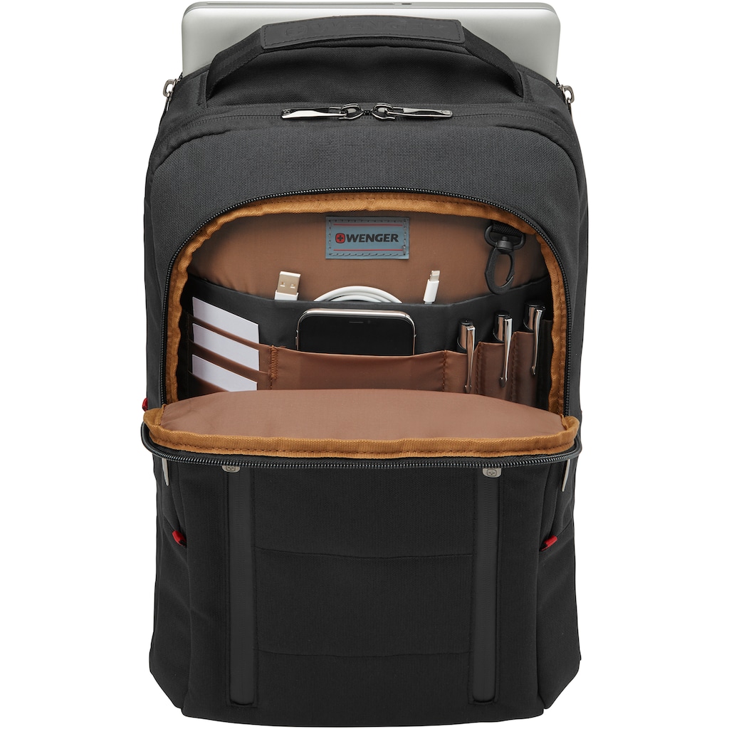 Wenger Laptoprucksack »City Traveler, schwarz«, für Laptops bis 16 Zoll