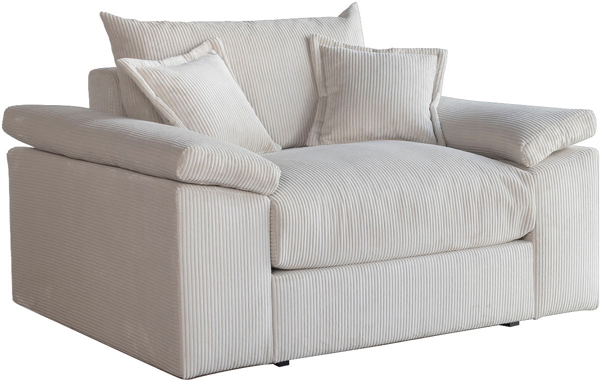 Home affaire XXL-Sessel »Soft&Cosy«, in Cord, inklusive Kissen