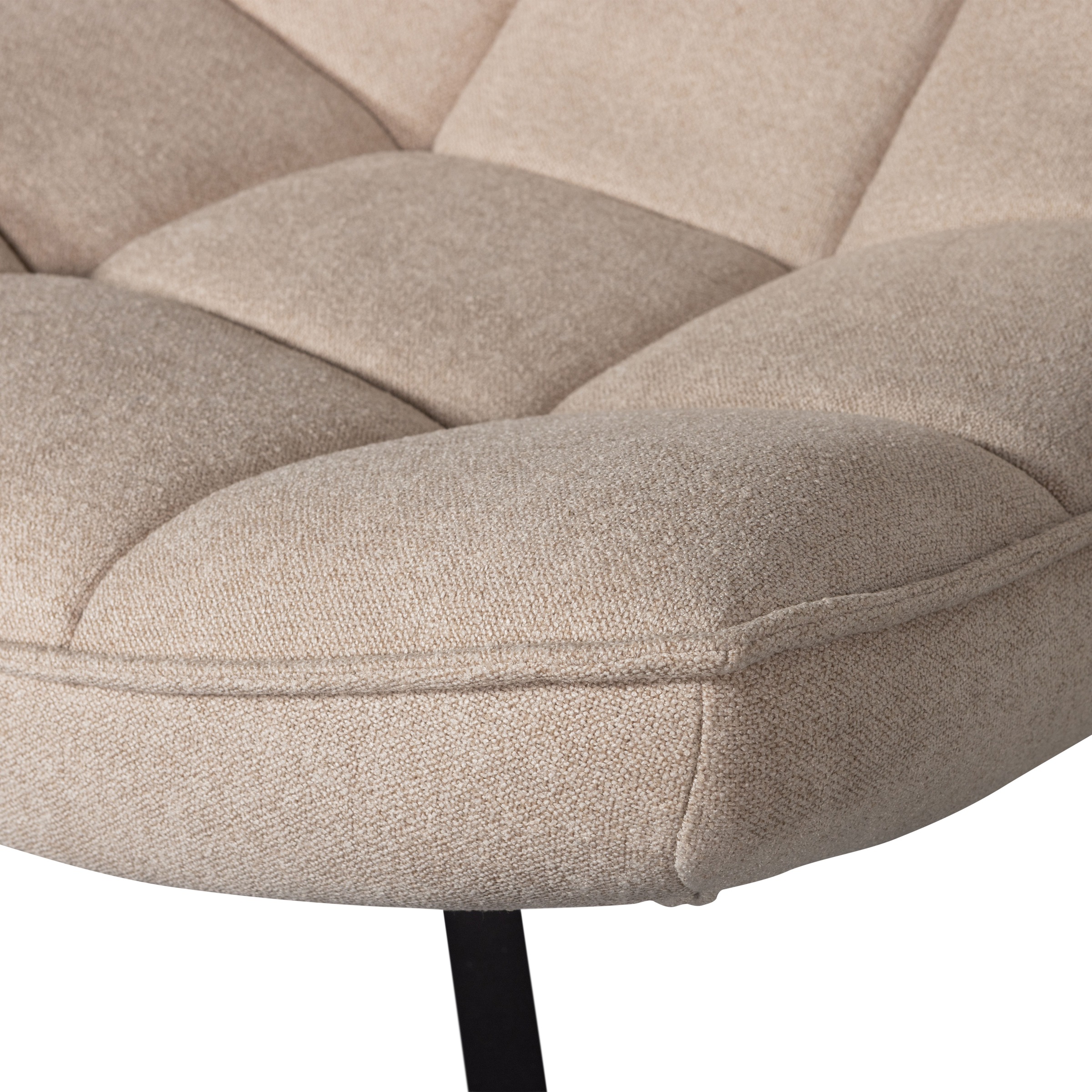 WOOOD Drehsessel »Maudi«, Metallgestell, gepolstert mit gewebtem Stoff, H 84 cm x B 74 cm