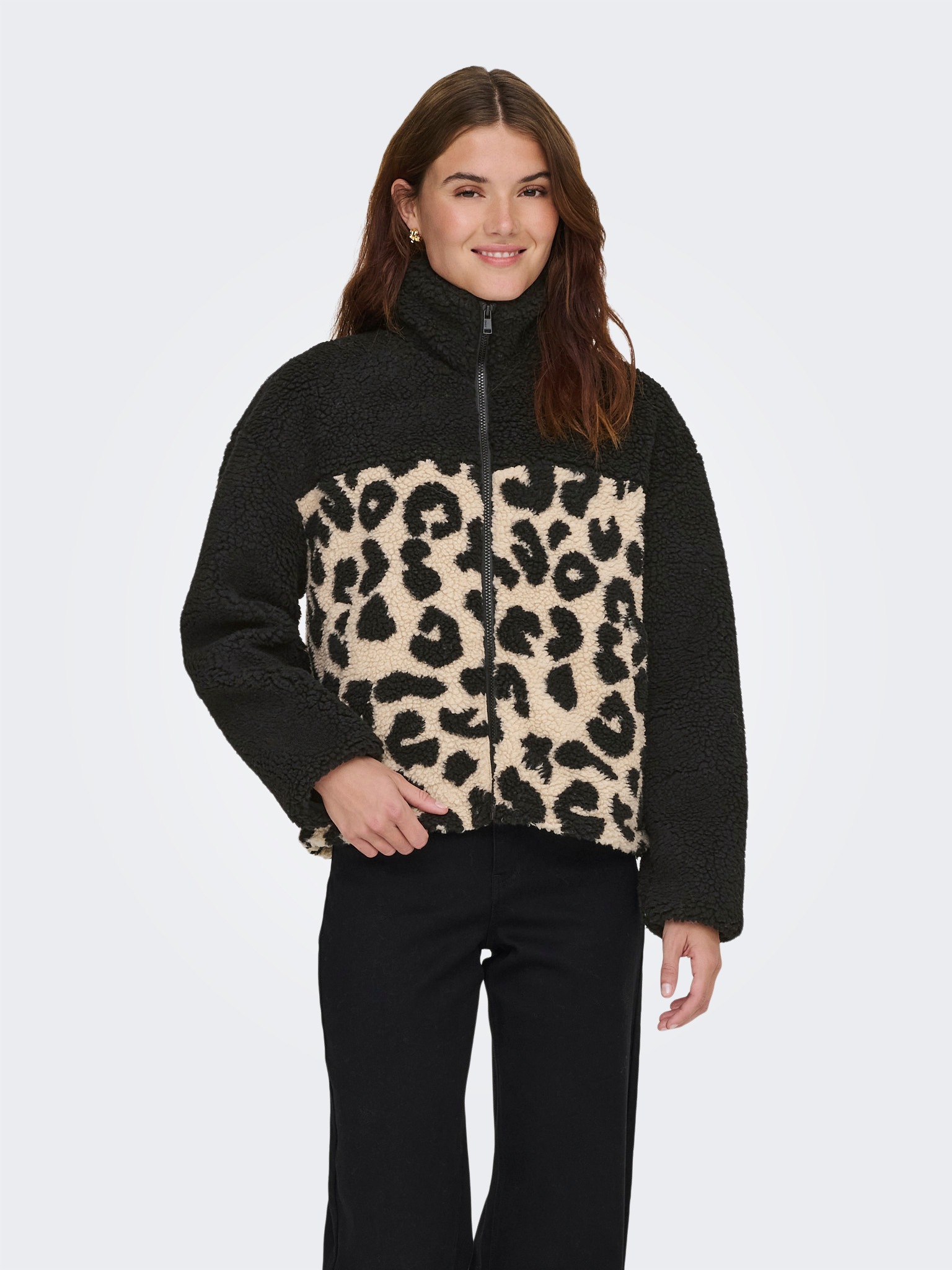 ONLY Plüschjacke "ONLELAINE TEDDY LEO JACKET CS OTW" günstig online kaufen