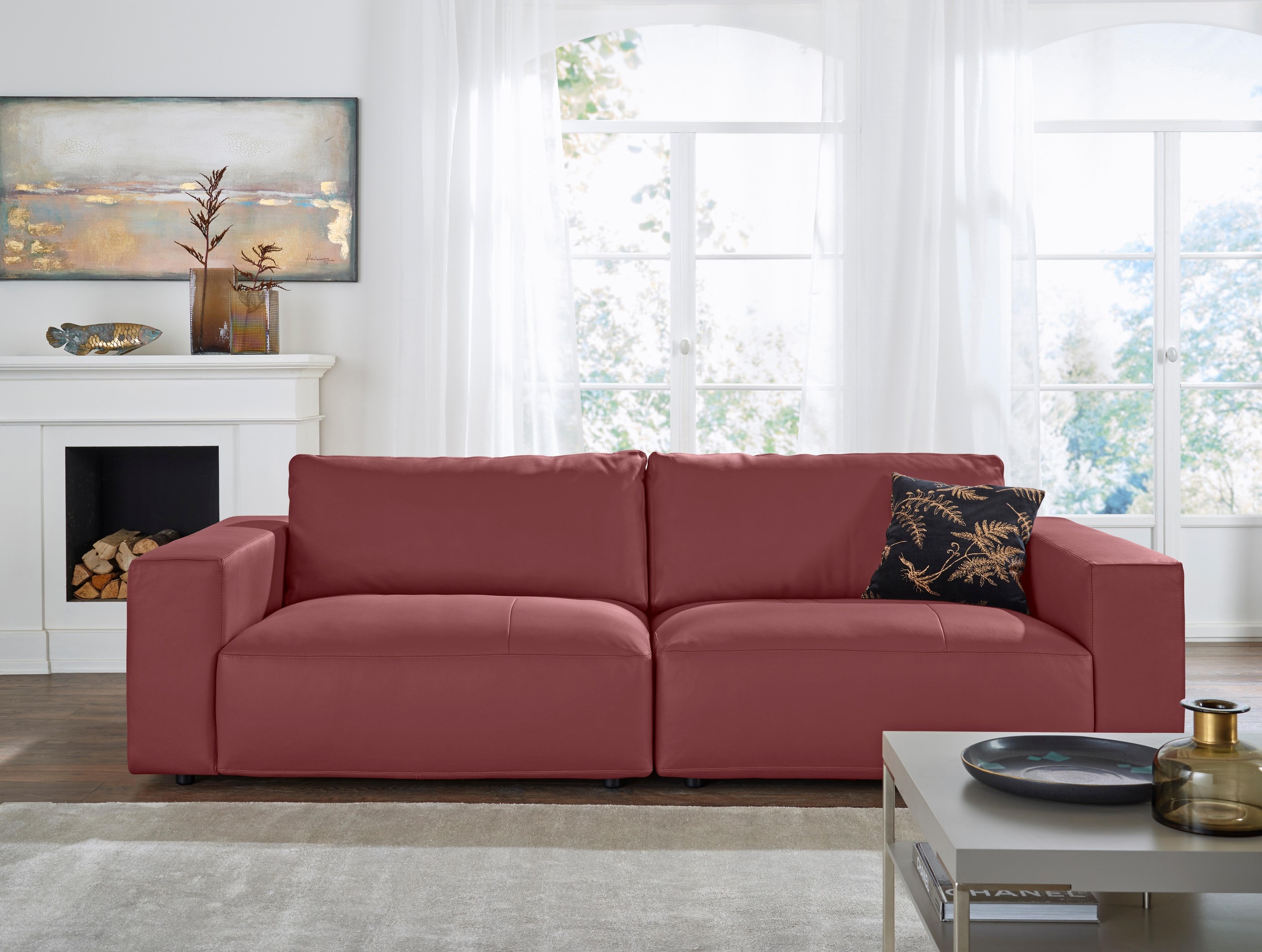 Musterring Big-Sofa »LUCIA«, in vielen Qualitäten und 4 unterschiedlichen Nähten, 3-Sitzer