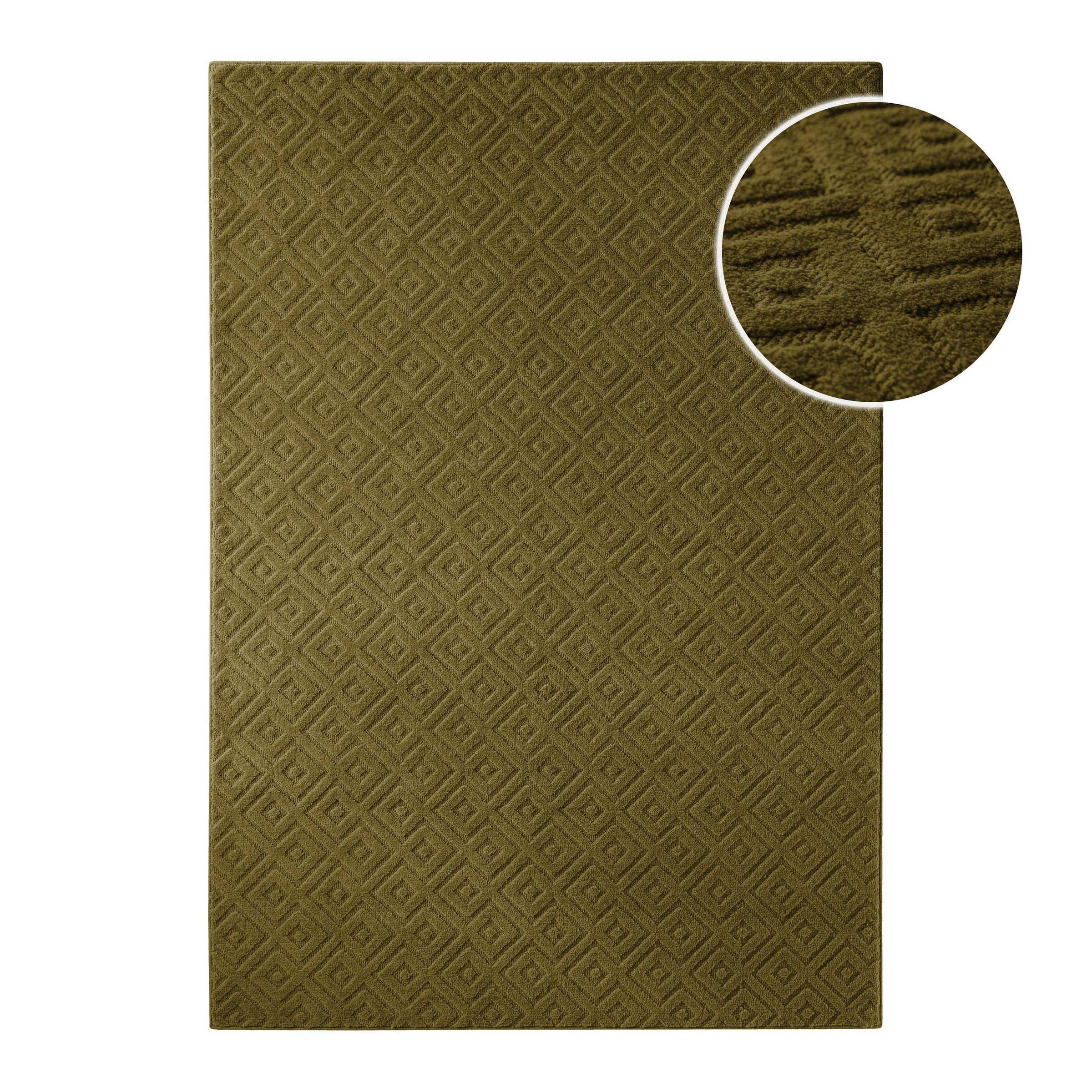 Wecon home Teppich "Castello TWO" rechteckig 7 mm Höhe Schurwolle, Kurzflor günstig online kaufen