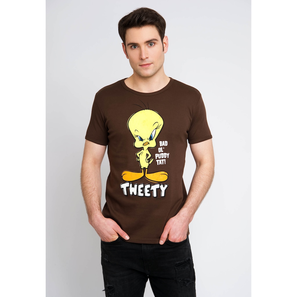 LOGOSHIRT T-Shirt »Looney Tunes Tweety« mit Tweety-Frontprint