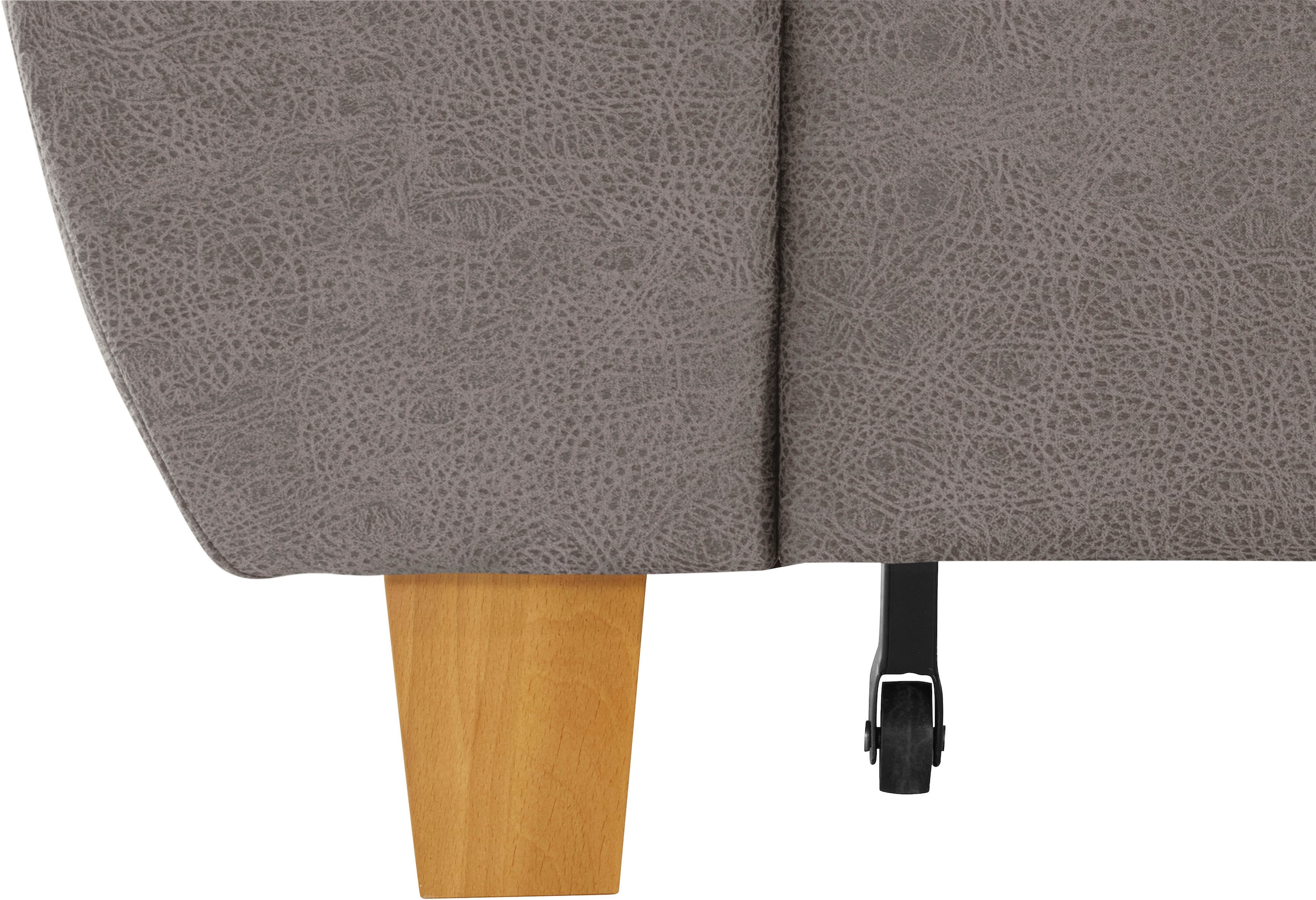 exxpo - sofa fashion Ecksofa »Enya, aufwendige Detailverarbeitung, hoher Sitzkomfort, bequem, L-Form«, inkl. Kopfteilverstellung, wahlweise mit Bettfunktion und Bettkasten