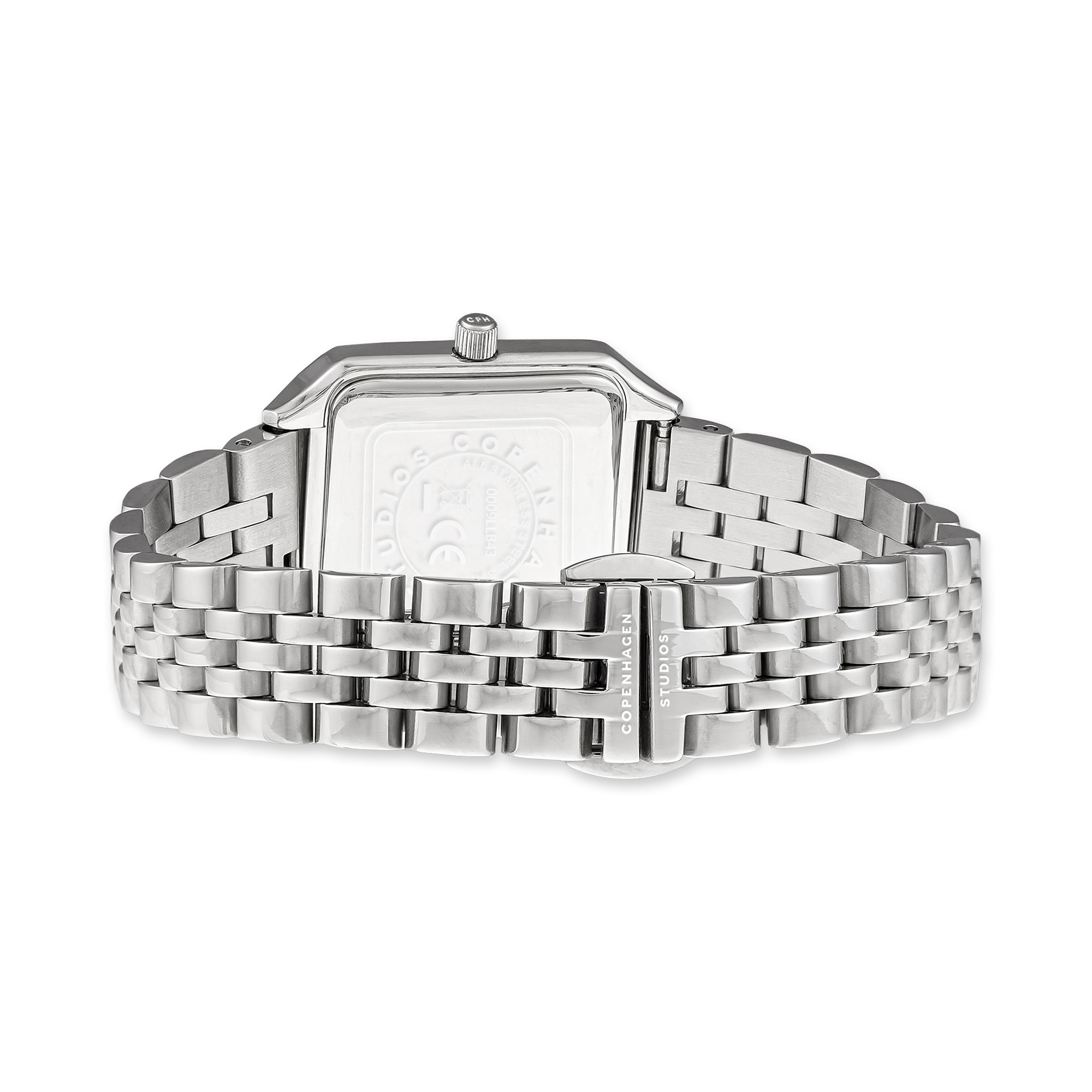 Copenhagen Studios Quarzuhr »Vintage Square Watch« Armbanduhr, Damenuhr, Edelstahlarmband, analog