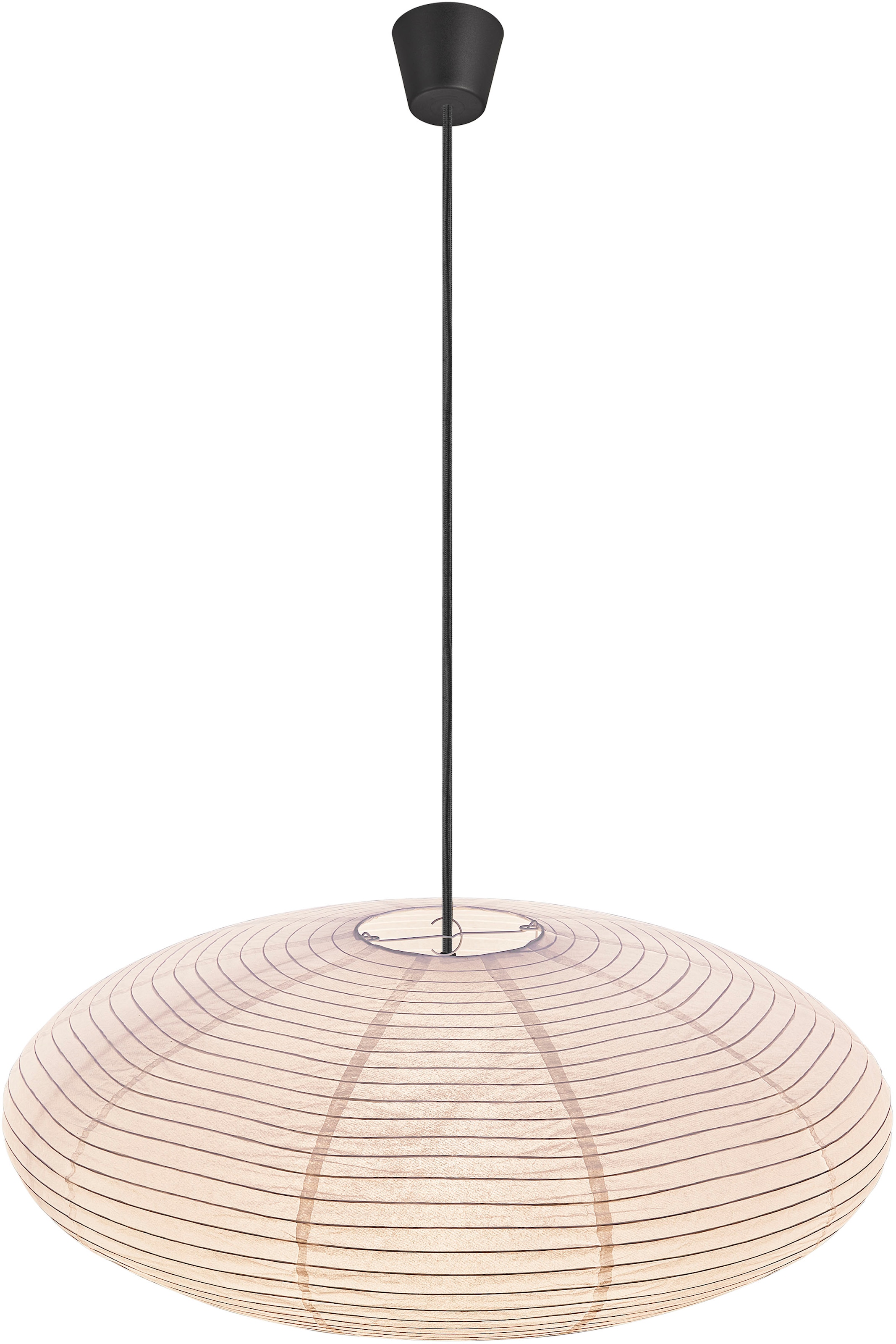 Nordlux Pendelleuchte »Villo Lampenschirm ohne Pendel/Fassung«, Natürliches Material, Retro-Design, Bietet ein weiches, diffuses Licht
