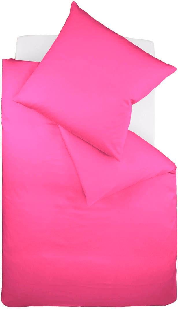 fleuresse Bettwäsche "Colours in 135x200, 155x220 oder 200x200 cm" 2 Stk. Bettwäsche aus 100% Baumwolle, uni, mit Reißverschluss
